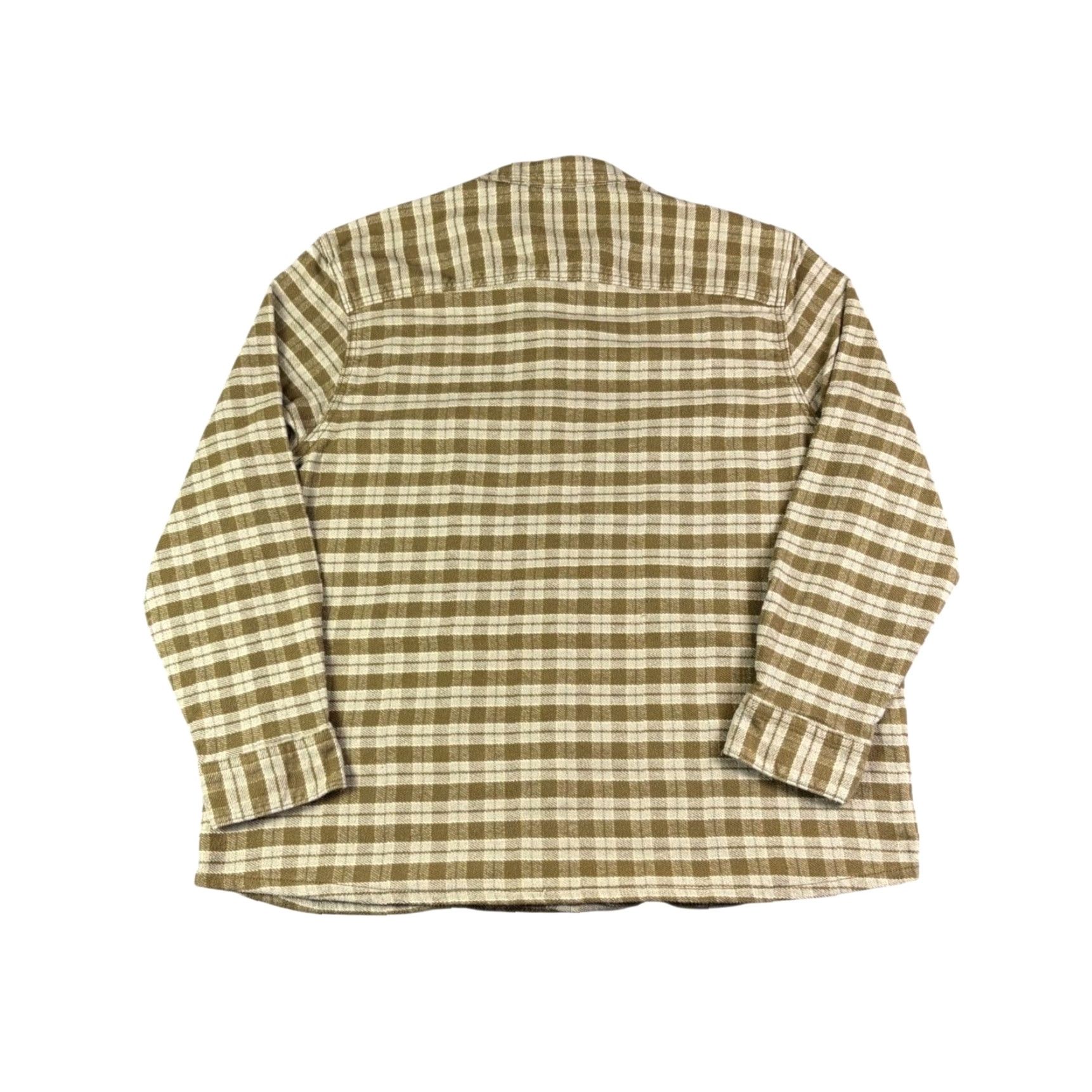 Lee VINTAGE Lee Workwear Plaid Flannel Button Up Shirt Men's XXL Brown Green 90s Mens Size US XXL / EU 58 / 5 - 2 Thumbnail