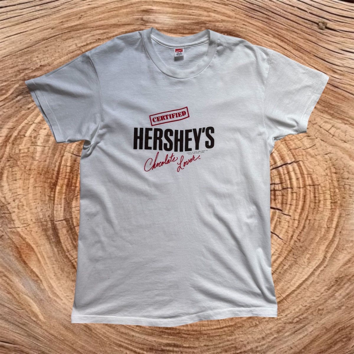 Vintage Vintage 80s Hershey’s Chocolate Lover Tee Size US XL / EU 56 / 4 - 1 Thumbnail