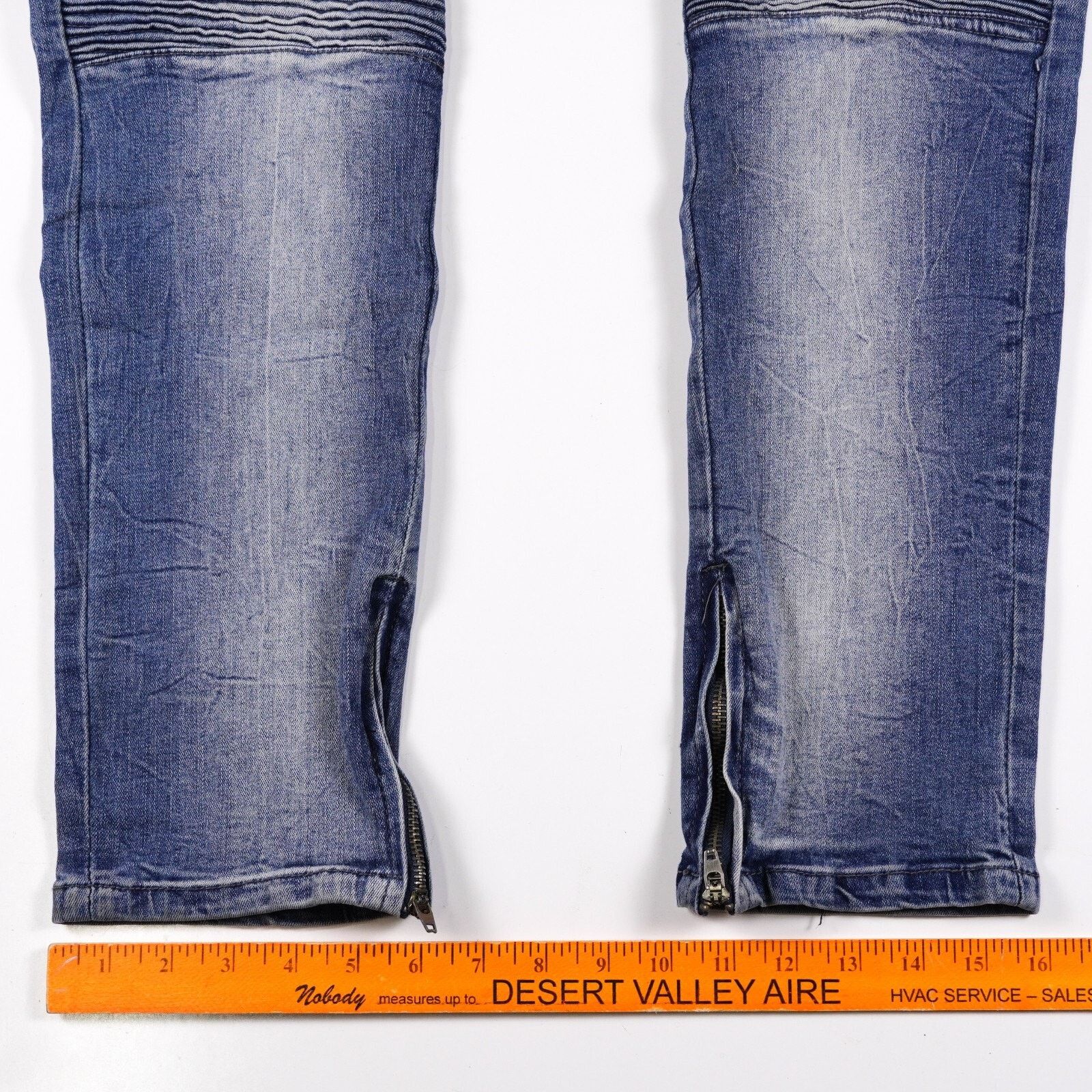 Other 19V69 Italia Denim Slim Skinny Jeans Straight Pants W34 L32 Size 34" / US 12 / IT 48 - 4 Thumbnail