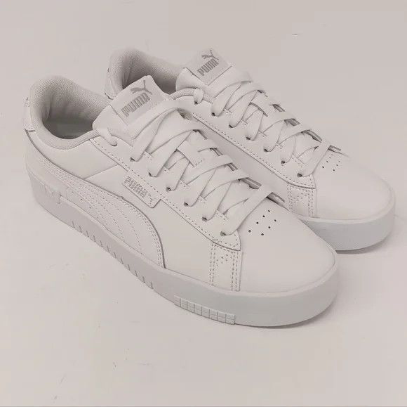 Puma Puma Women's Jada White & Silver Low Top Sneakers - US9.5 Size US 9.5 / IT 39.5 - 2 Thumbnail
