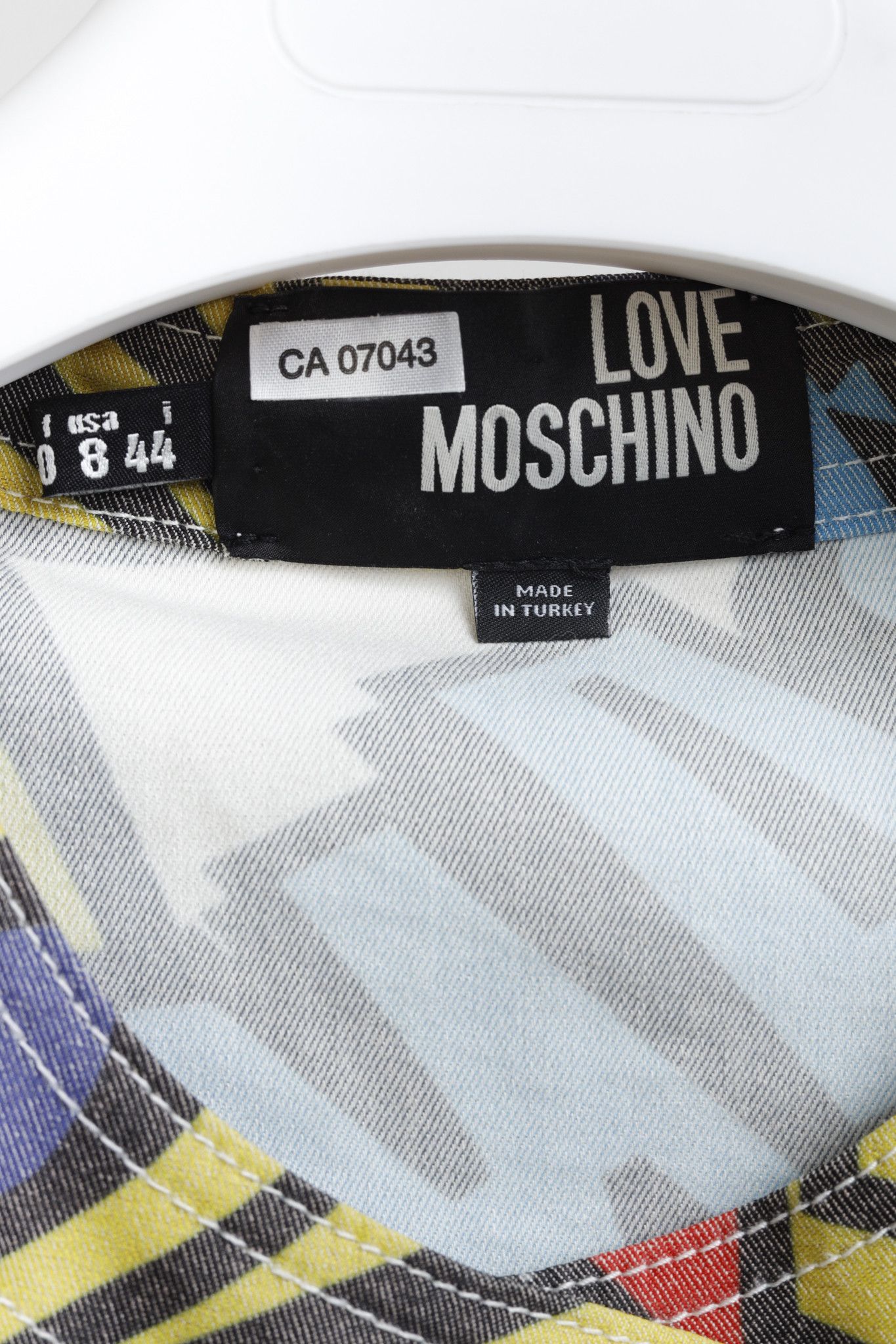 Love Moschino Love Moschino Comic Short Sleeve Denim Jacket with Pins Size M / US 6-8 / IT 42-44 - 4 Thumbnail