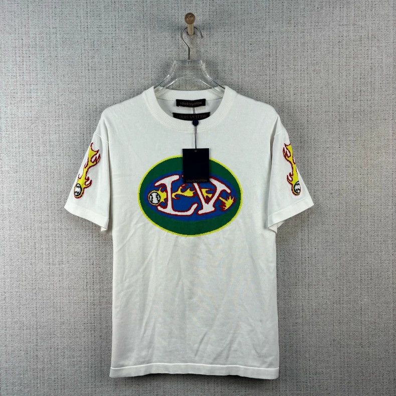 Louis Vuitton Louis Vuitton SS23 Letter Logo Applique Crew Neck Knit Sho Size US L / EU 52-54 / 3 - 1 Thumbnail