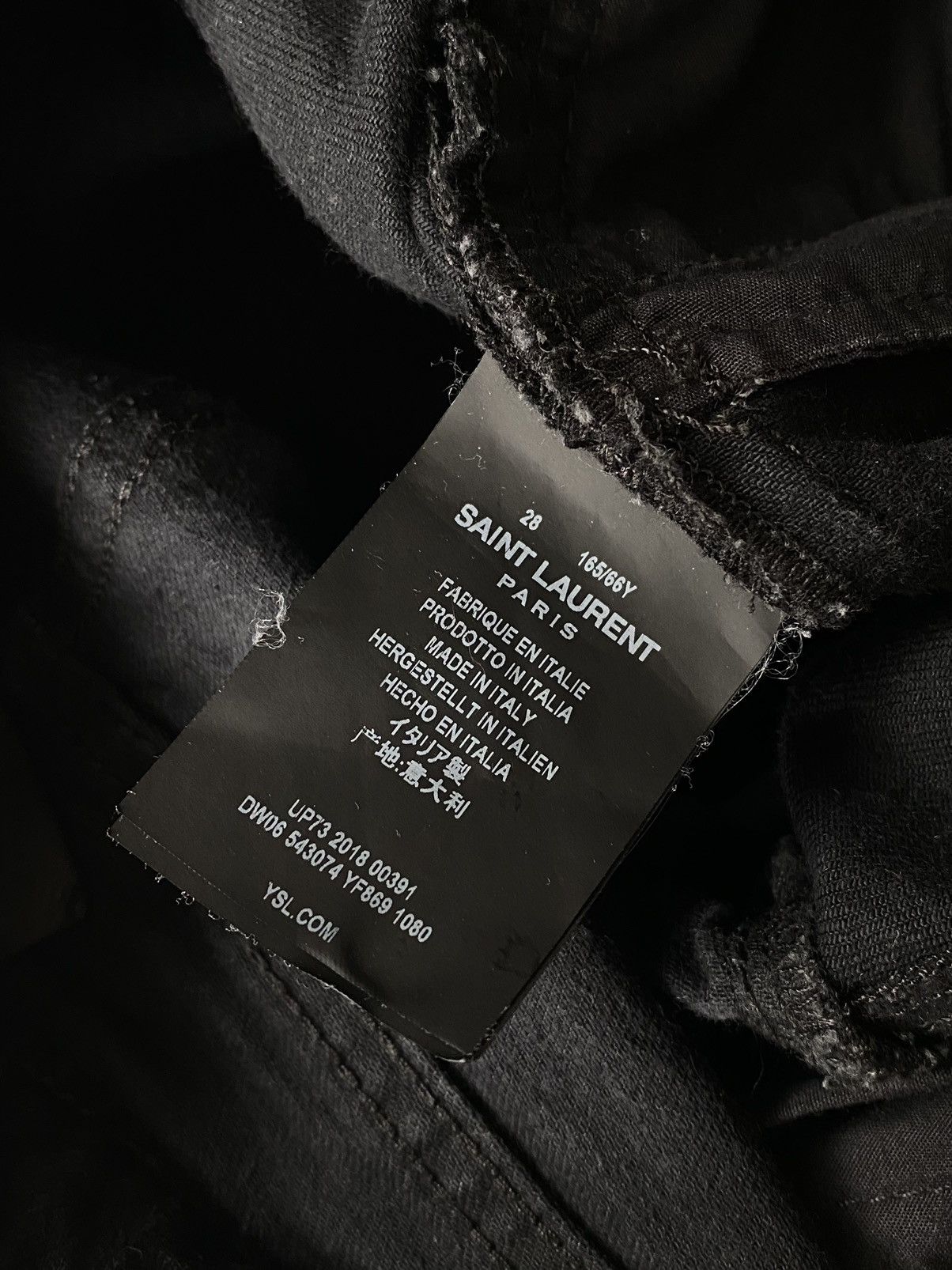 Hedi Slimane × Saint Laurent Paris × Yves Saint Laurent S/S 18 Saint Laurent Paris Cropped Bootcut Jeans Size 26" / US 2 / IT 38 - 13 Thumbnail