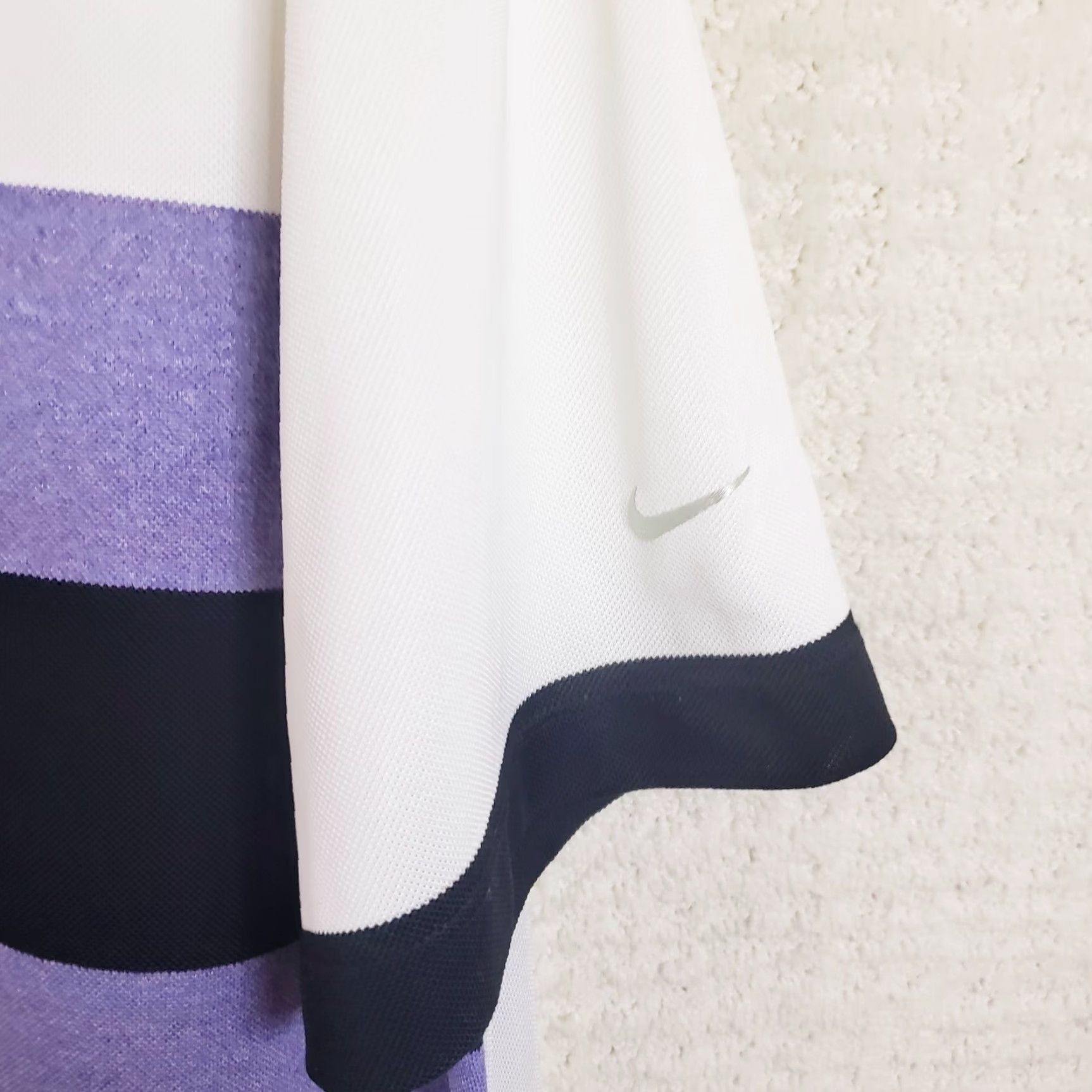 Nike Nike Golf Tour Performance Polo Shirt Men XL Colorblock Purple White DriFit Breathable Moisture Wicking Quick Dry Wrinkle Resistant Logo Golf Shirt Size US XL / EU 56 / 4 - 5 Thumbnail