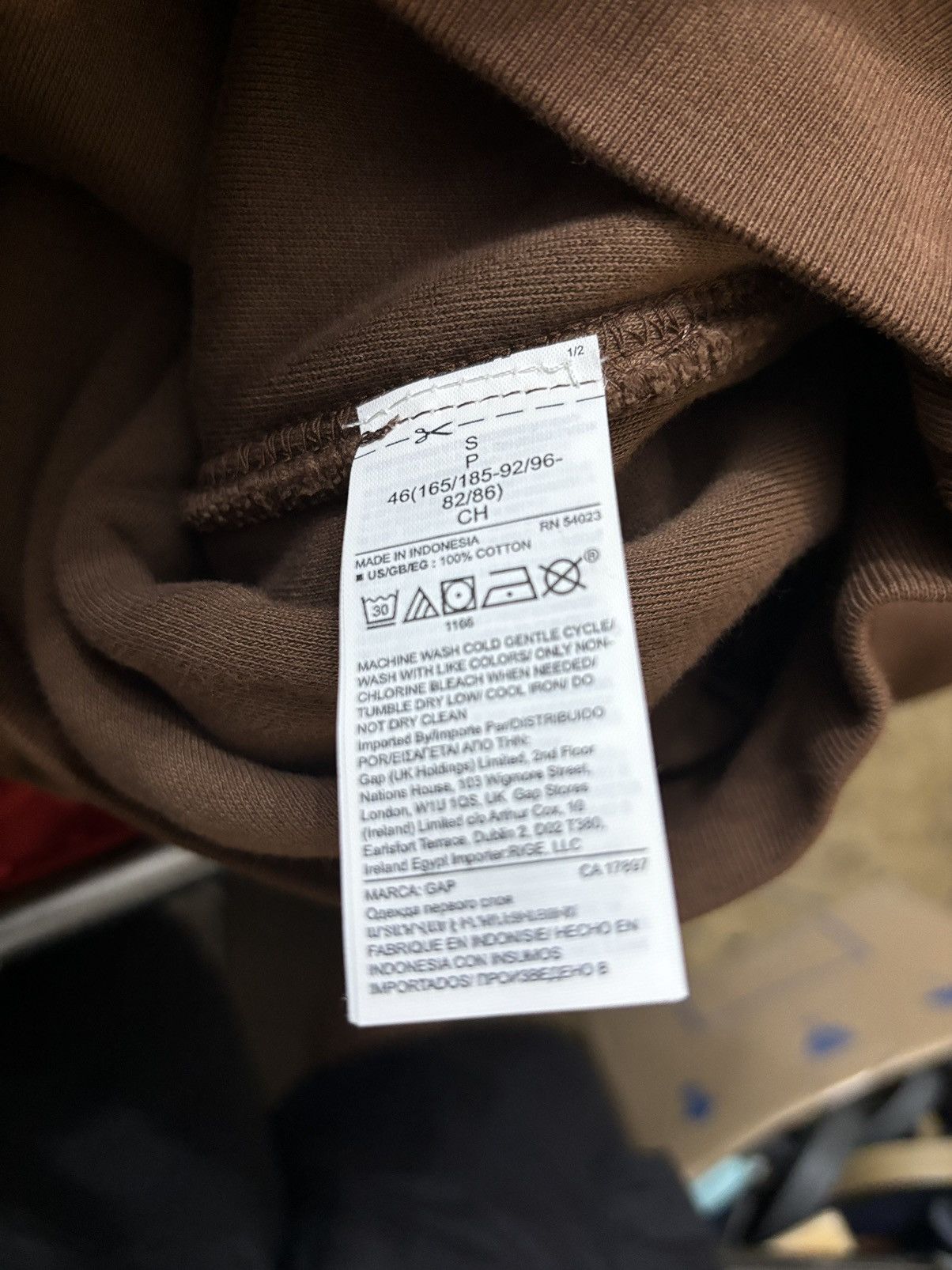 Gap × Kanye West Sample Yeezy Gap brown Hoodie boxy Size US S / EU 44-46 / 1 - 3 Thumbnail