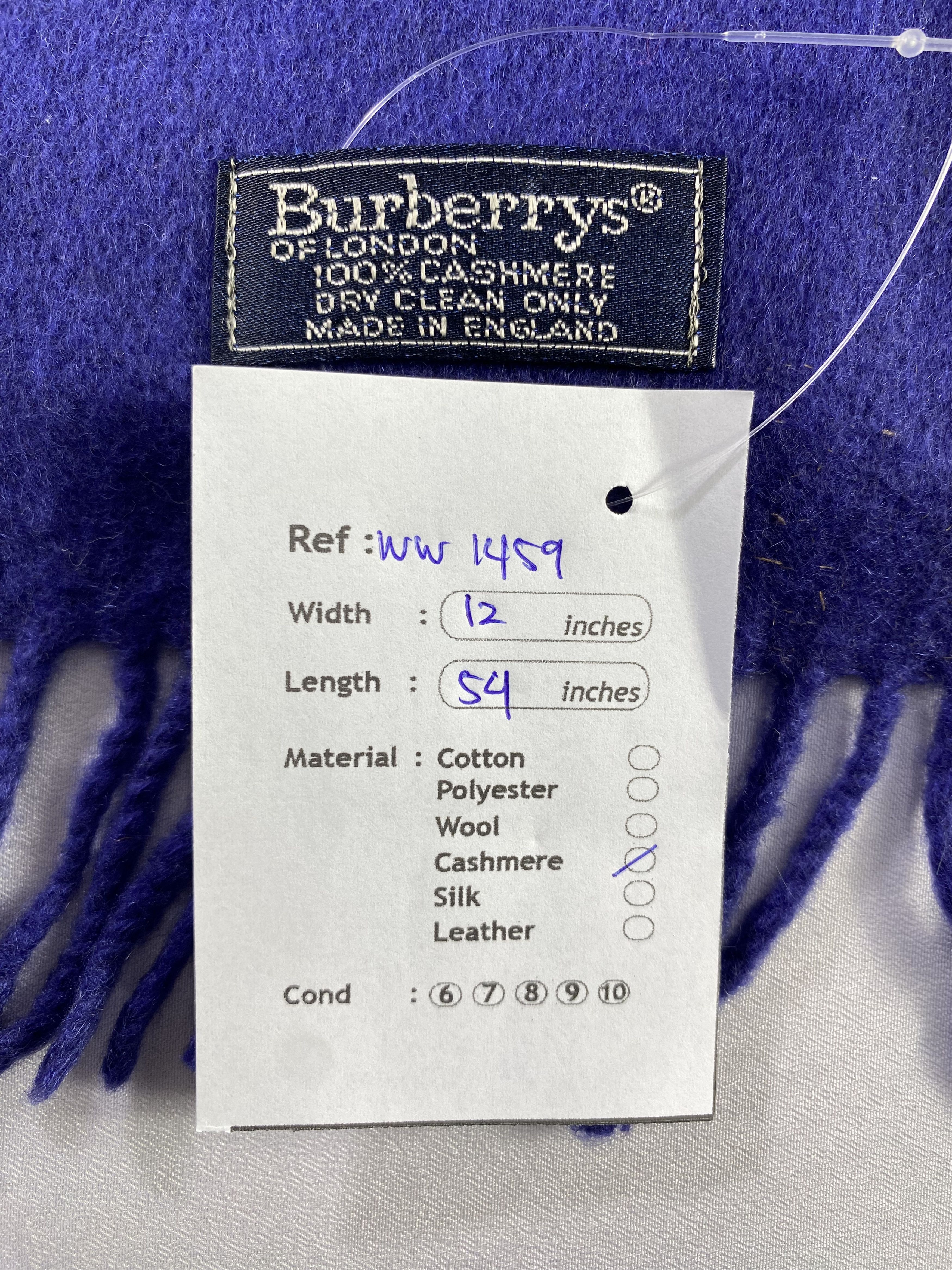 Burberry × Vintage Burberry Scarf / Muffler / Neckwear - WW1459 Size ONE SIZE - 6 Thumbnail