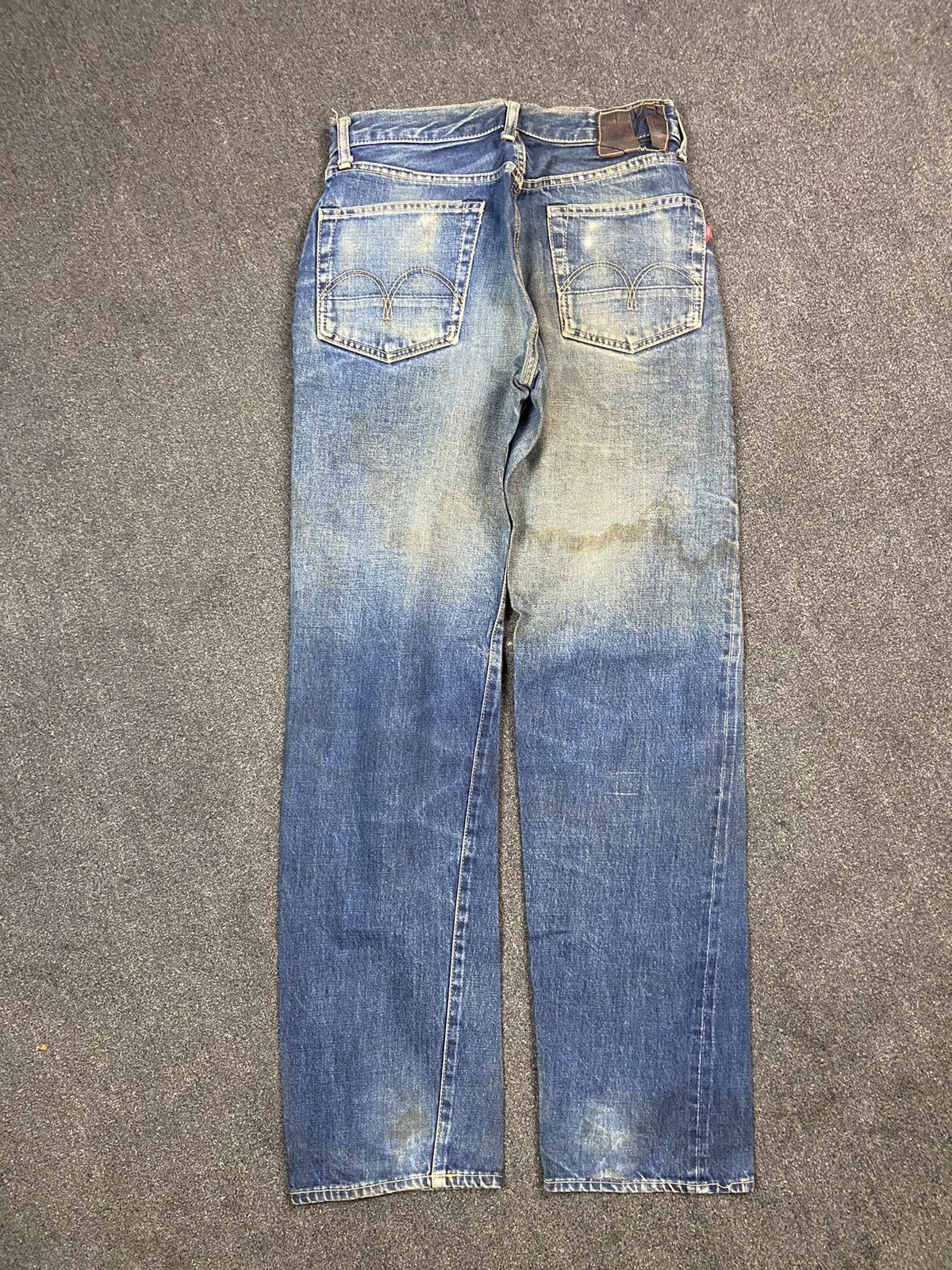 Japanese Brand × Vintage Vintage Bartack Mud Honey Comb Selvedge Denim Size US 30 / EU 46 - 6 Thumbnail