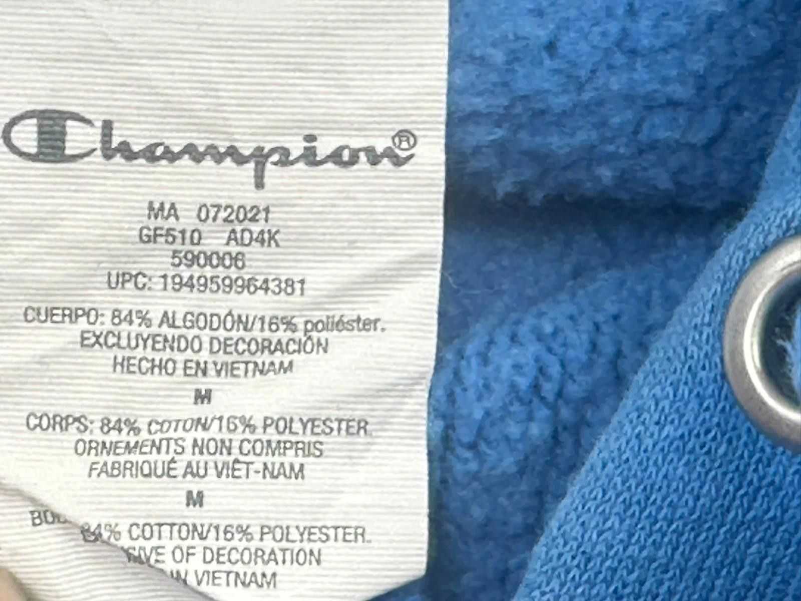 Champion Champion Reverse Weave Drawstring Hoodie Blue Women's M Size M / US 6-8 / IT 42-44 - 7 Thumbnail