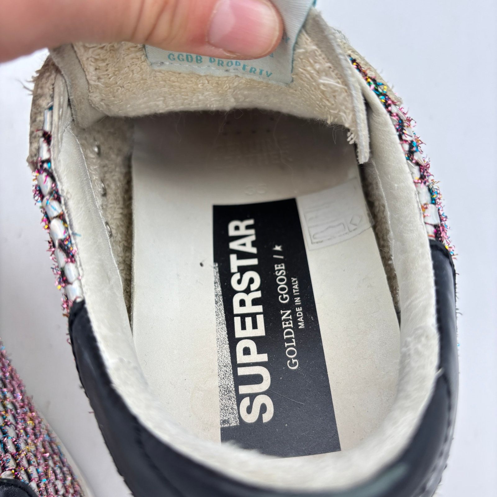 Golden Goose Golden Goose Superstar Metallic Tweed Shoes Women's 35 US 5 Size US 5 / IT 35 - 9 Thumbnail
