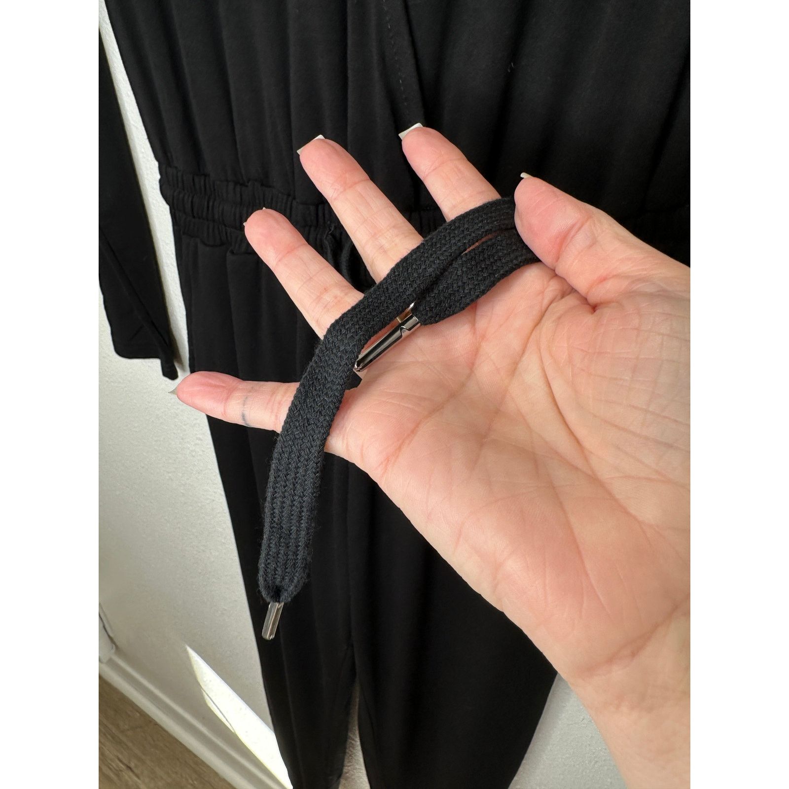 Other VICI Black Colette Deep-V Pocketed Drawstring Jumpsuit XS Size 26" / US 2 / IT 38 - 6 Thumbnail