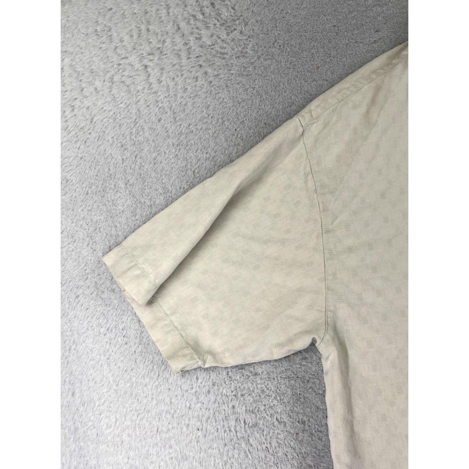 Tommy Bahama Tommy Bahama Shirt Men Medium Beige Silk 19th Hole Button-Up Floral Aloha Beach Hawaiian Resort Vacation Mix Masters Golf - Mens Size US M / EU 48-50 / 2 - 4 Thumbnail