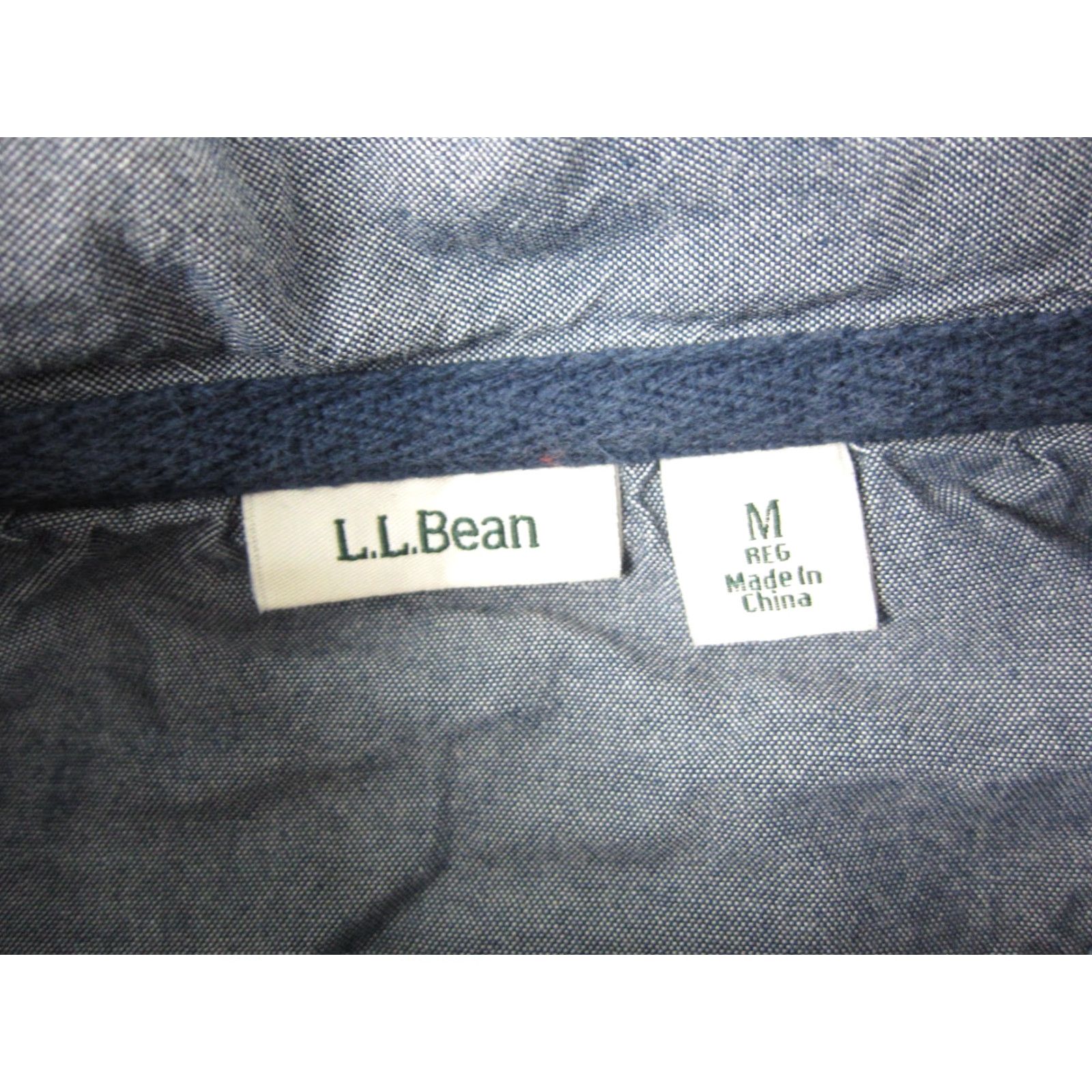 Vintage VINTAGE L.L.Bean Sweater Women's Medium Striped Red Blue Henley Pullover Mock Neck 90s Fashion Womens Pullover Knit Shirt Size M / US 6-8 / IT 42-44 - 5 Thumbnail