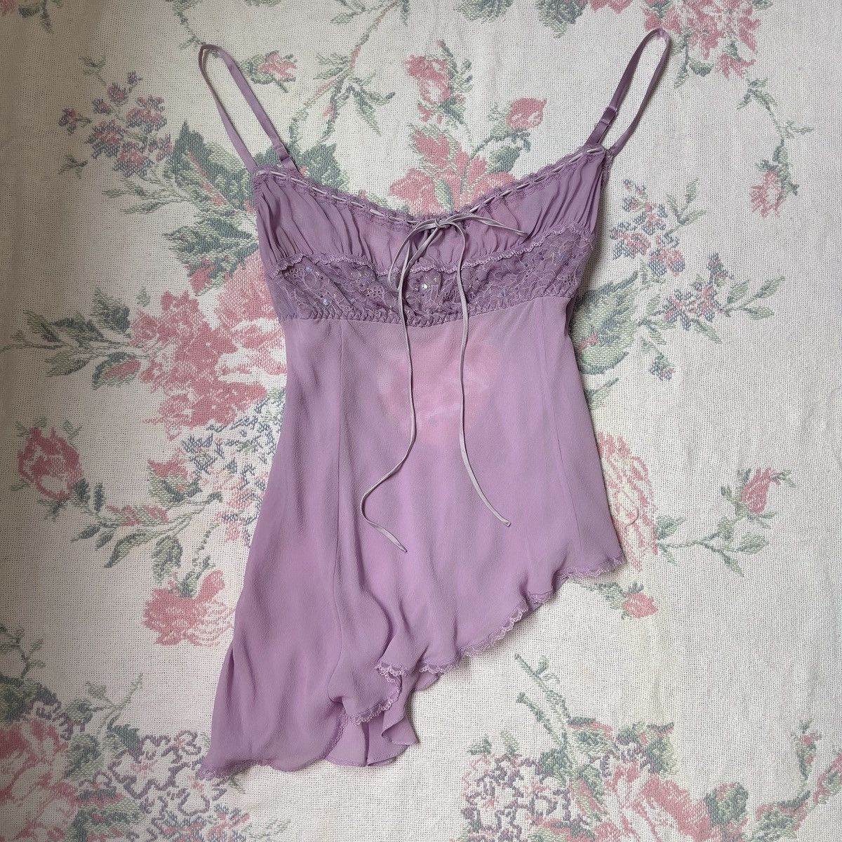 Victoria's Secret Victoria’s Secret Lavender Silk Camisole (L) Size L / US 10 / IT 46 - 9 Thumbnail