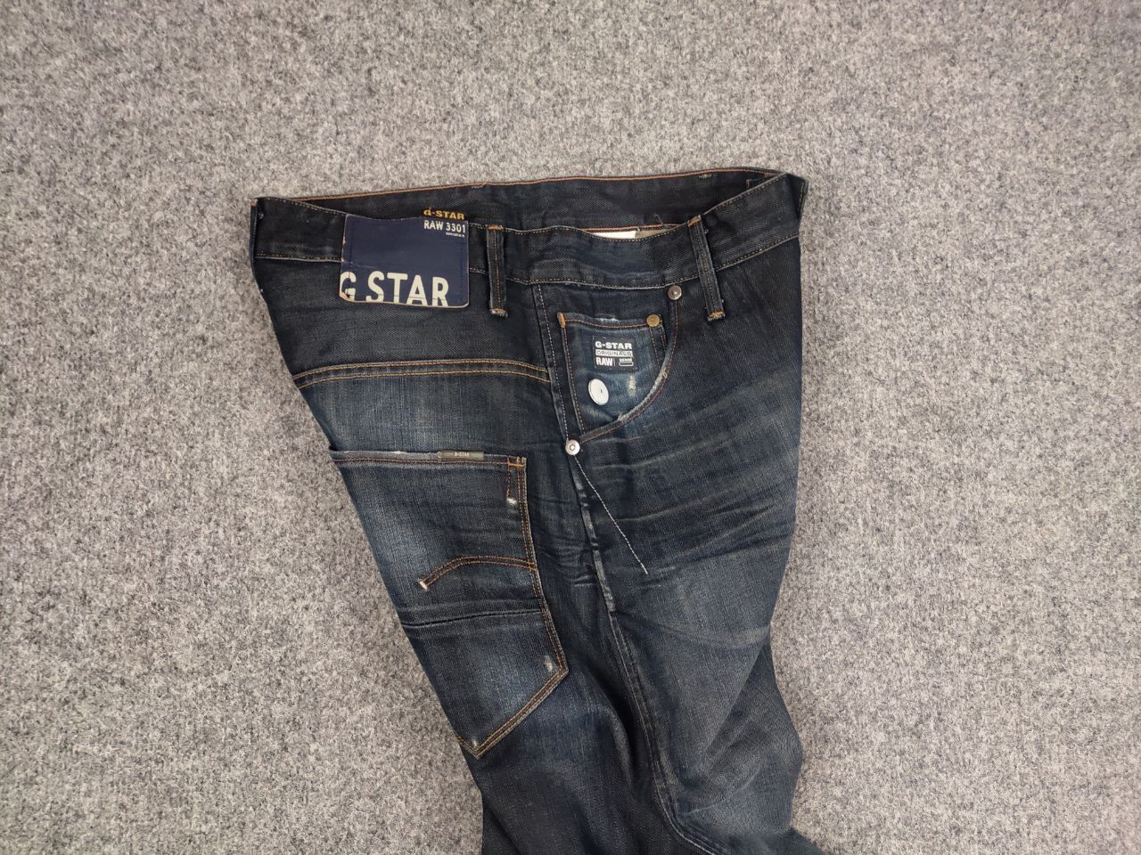 G-Star G Star Raw arc loose tapered Faded denim twisted seam jeans Size US 31 - 9 Thumbnail