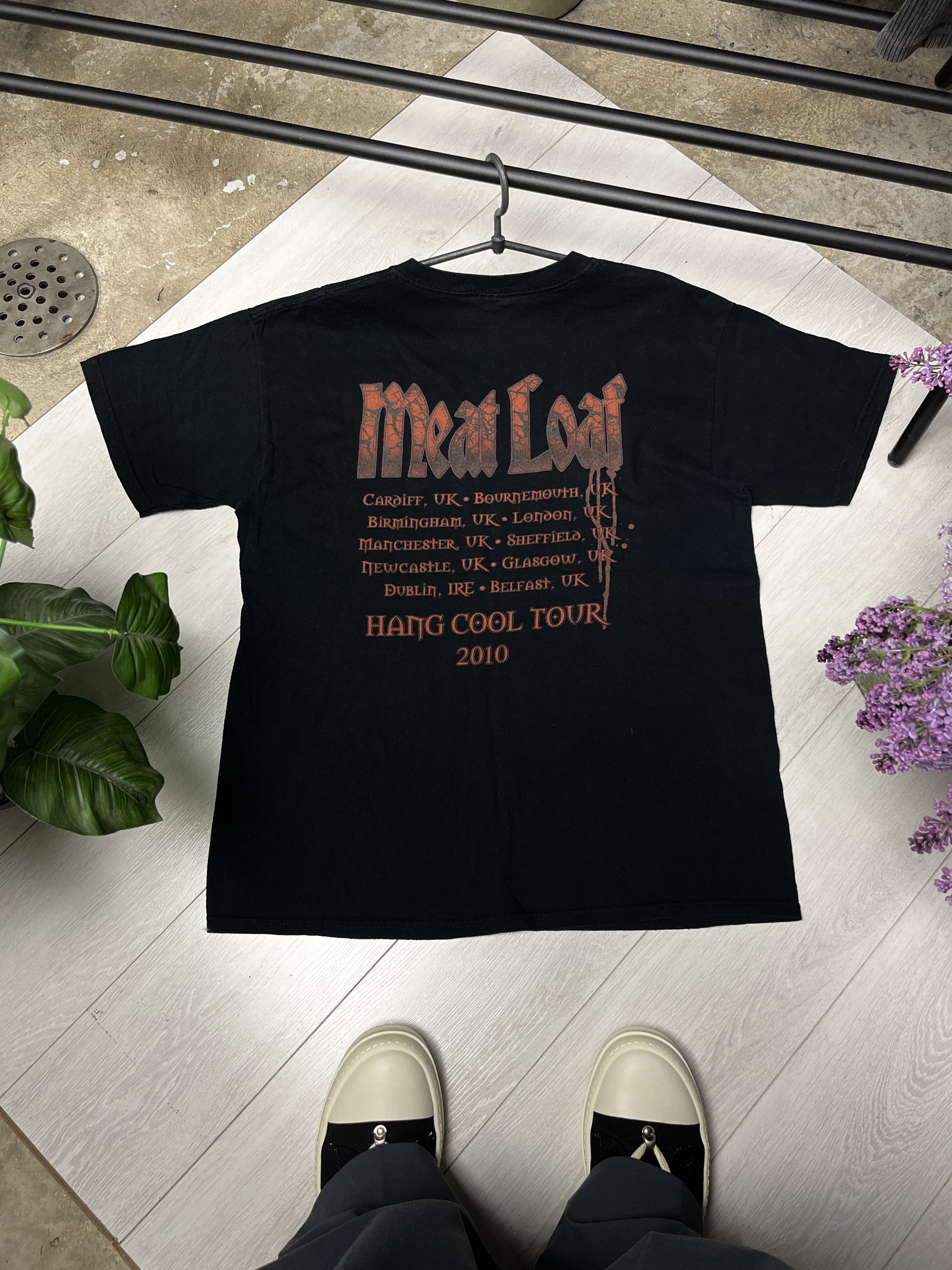 Band Tees 2010 MEAT LOAF "HANG COOL TEDDY BEAR" WORLD TOUR TEE - № 965 Size US L / EU 52-54 / 3 - 2 Thumbnail