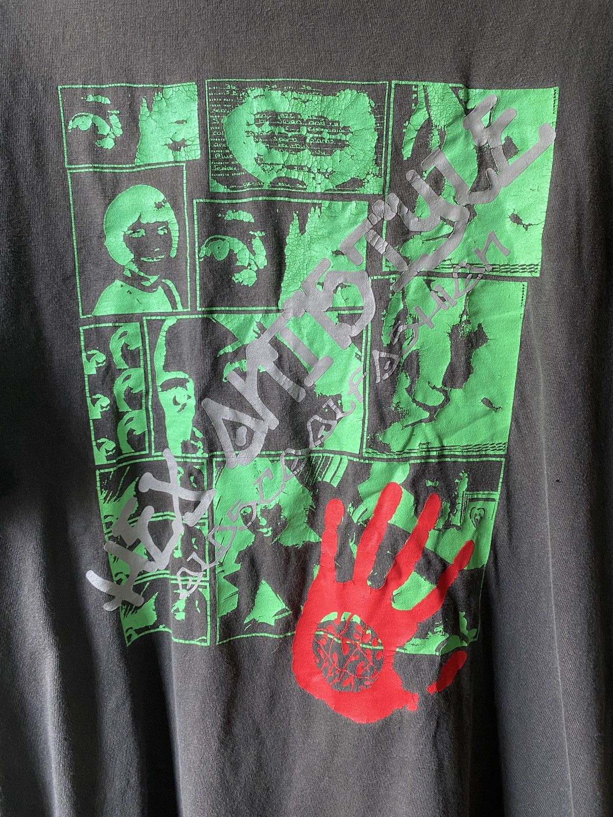 Japanese Brand × Santa Cruz Skateboards × Vintage Vintage 90’s Hex Antistyle Japan Brand Skateboard Shirt Size US L / EU 52-54 / 3 - 5 Thumbnail