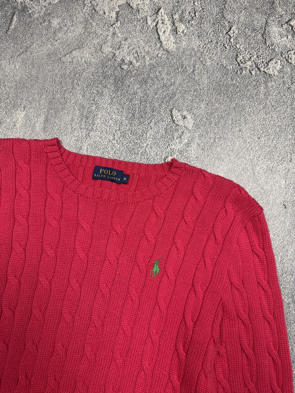 Kanye West Kanye West Pink Ralph Lauren Cable Knit Sweater Size M / US 6-8 / IT 42-44 - 3 Thumbnail