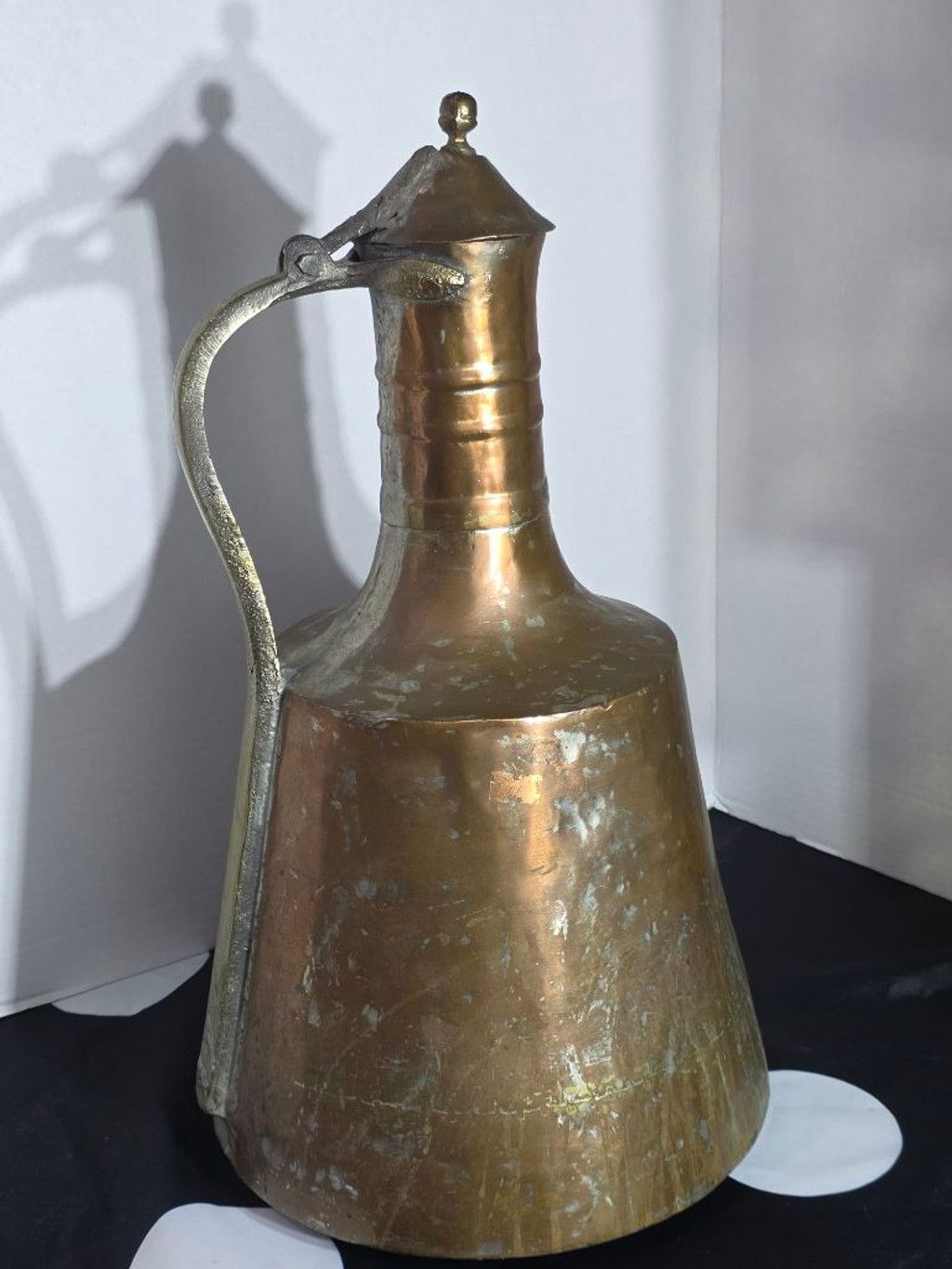 Other Antique Ottoman Copper Ewer - 19th Century Hand-Hammered Mid Size ONE SIZE - 1 Thumbnail