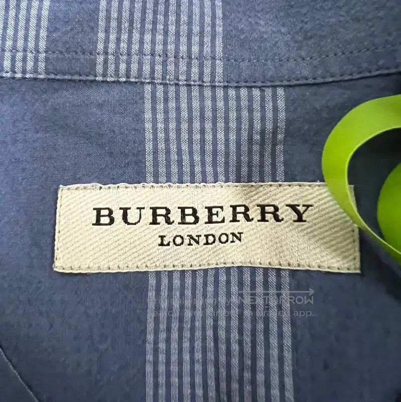 Burberry Burberry Blue Cotton Long Sleeve Button-Up Shirt. Size S / US 4 / IT 40 - 4 Thumbnail