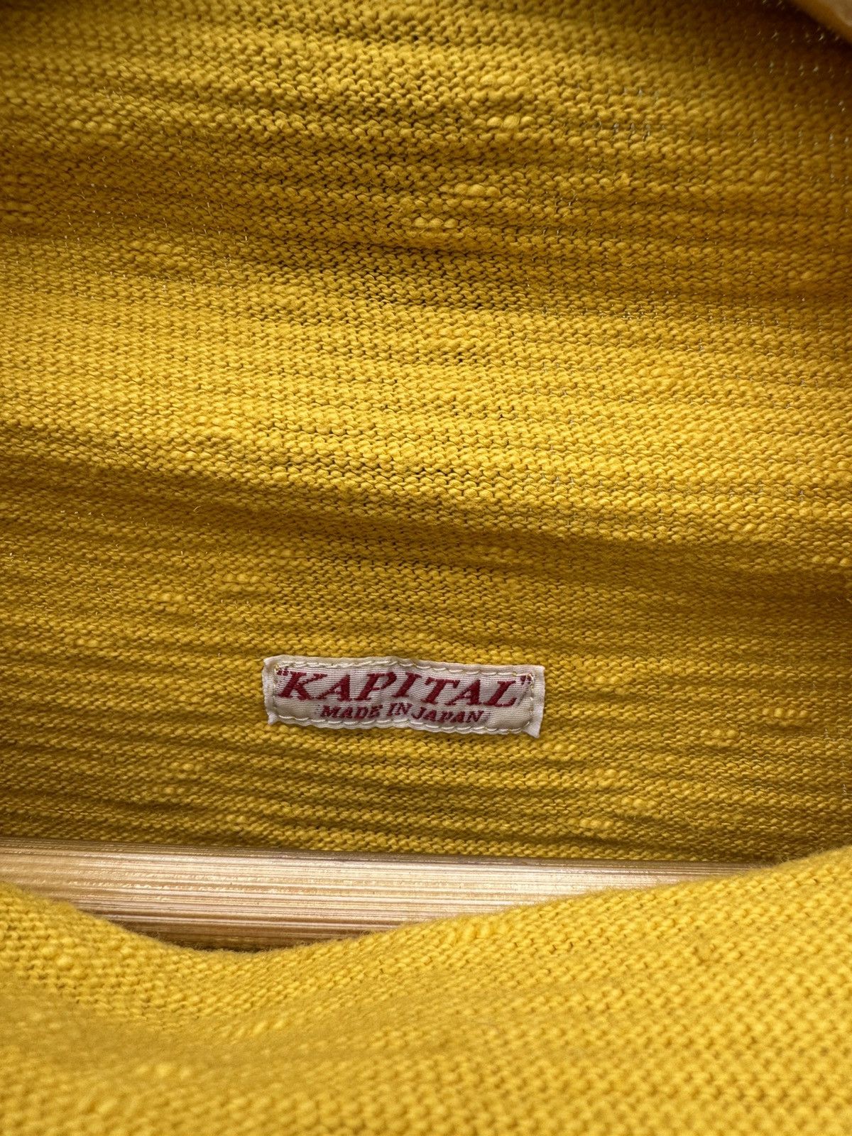 Kapital Kapital Amuse Knit Gandhi LS T-shirt Yellow Size 3 NWT Size US M / EU 48-50 / 2 - 3 Thumbnail