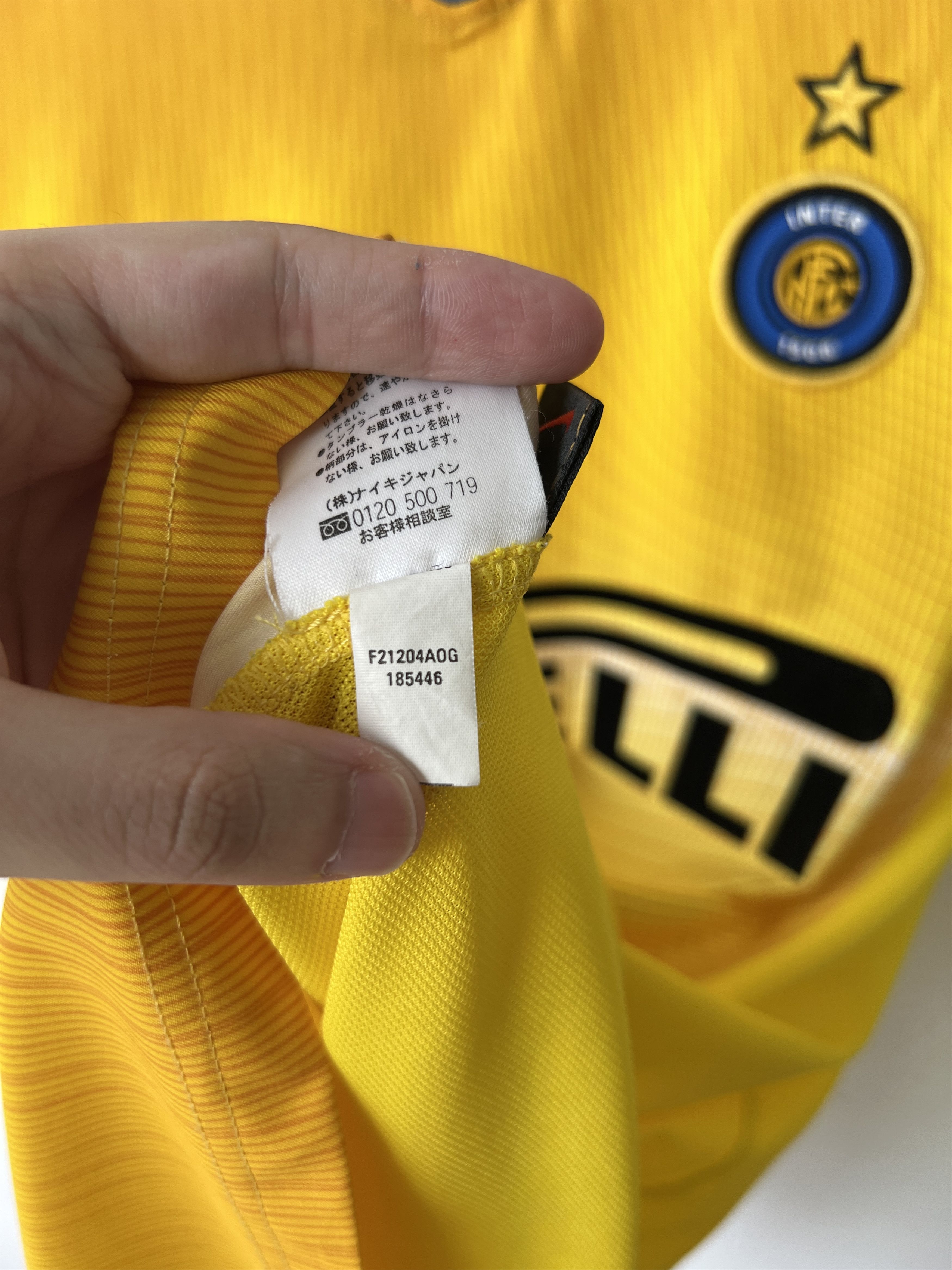 Nike (L) Inter Milan 2002-03 Third Kit F. Cannavaro #13 Size US L / EU 52-54 / 3 - 5 Thumbnail