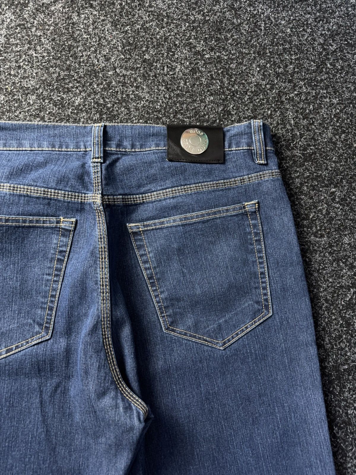 Hugo Boss Vintage 00s Retro Y2K Hugo Boss baggy denim pants Jeans Size US 38 / EU 54 - 13 Thumbnail