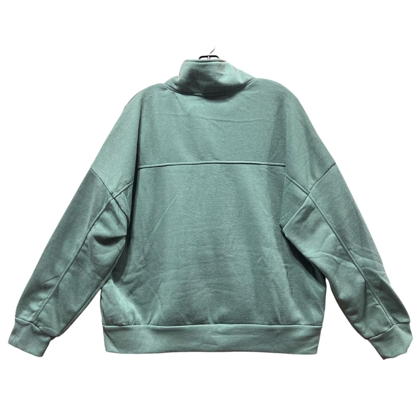 Other Love Mood - Women's Long Sleeve Sweatshirt - Green - Kangaro Size L / US 10 / IT 46 - 2 Thumbnail