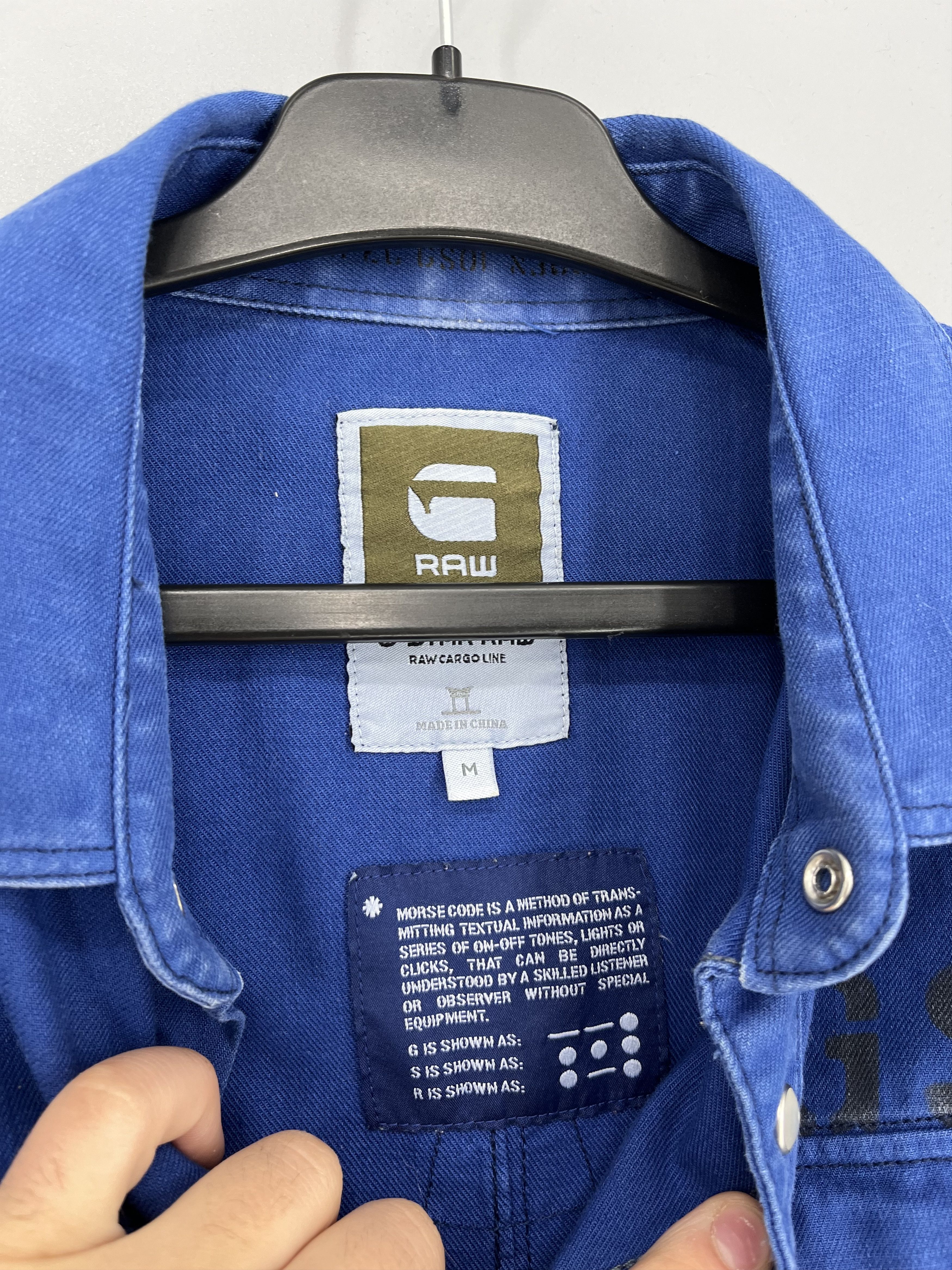 G-Star Vintage Y2K G Star Raw Men’s Navy Shirt With Big Logo Size US S / EU 44-46 / 1 - 8 Thumbnail