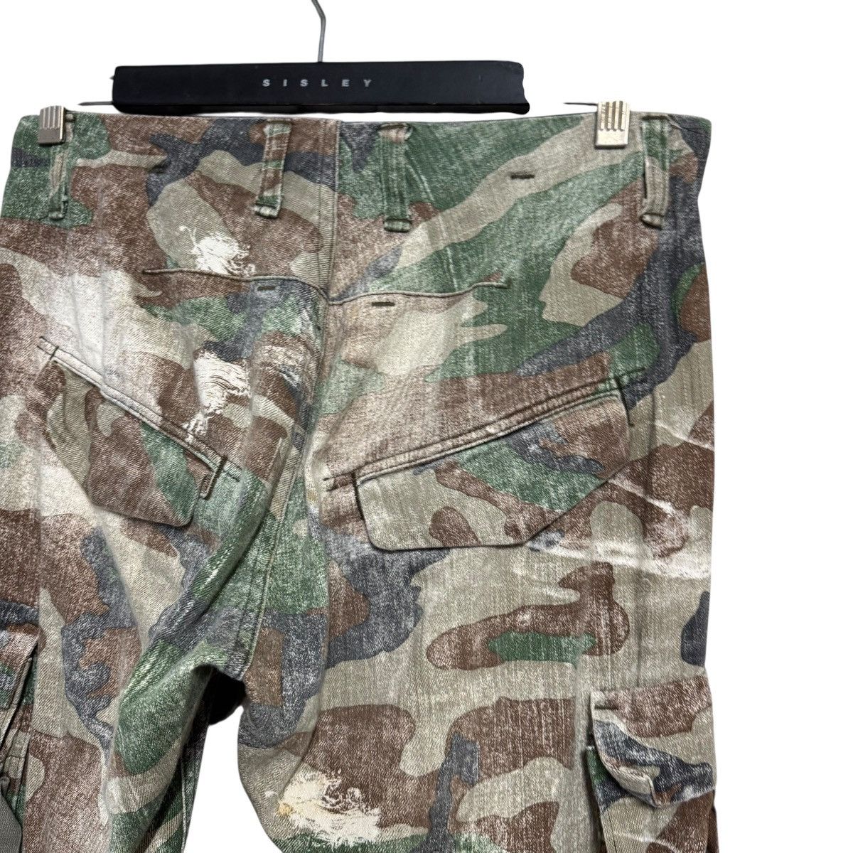 Japanese Brand RNA SLANG Cargo Camo Cropped Pants Size US 30 / EU 46 - 11 Thumbnail