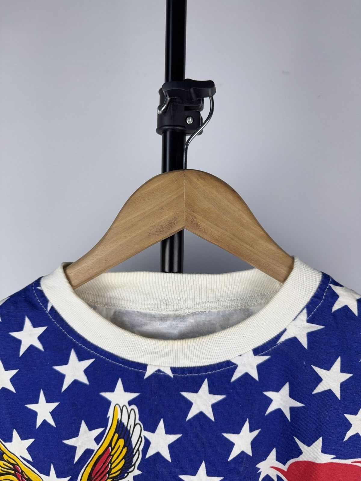 Vintage Vintage 90s USA Flag All Over Print T-Shirt Statue & Dollar Size US M / EU 48-50 / 2 - 5 Thumbnail