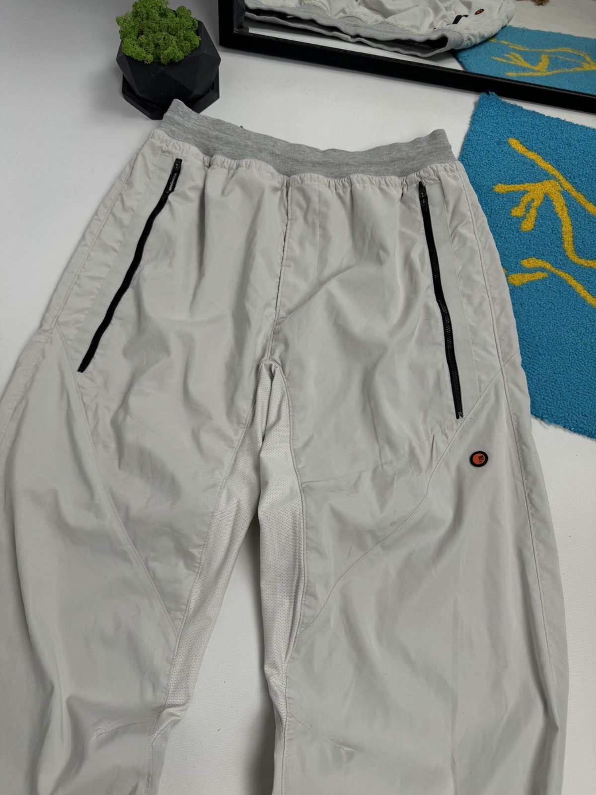 Nike × Vintage Vintage 90’s Nike Double Swoosh Nylon Parachute Track Pant Size US 34 / EU 50 - 5 Thumbnail