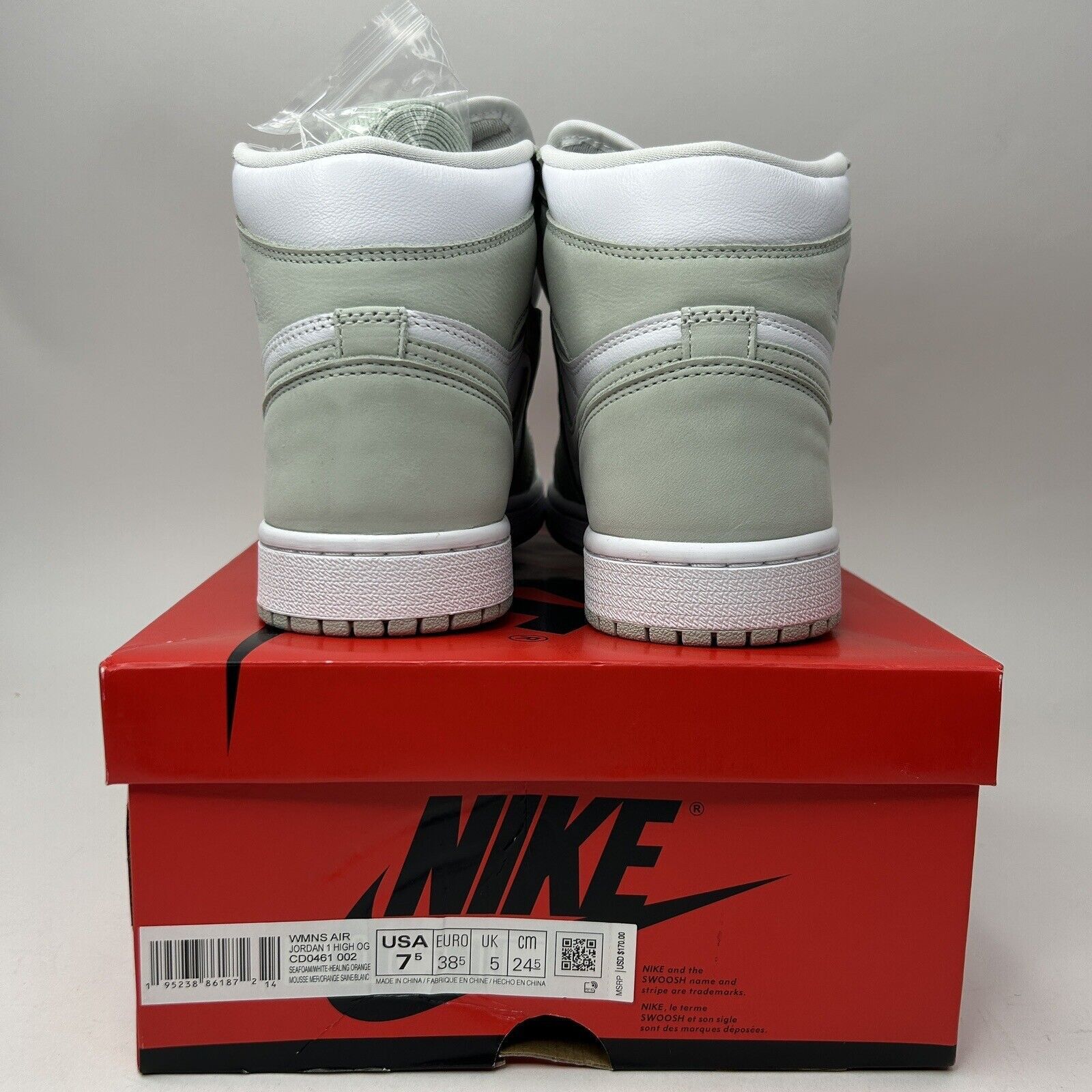 Jordan Brand Nike Air Jordan 1 Retro High OG WMNS “Seafoam” 2023 Size US 7.5 / IT 37.5 - 4 Thumbnail