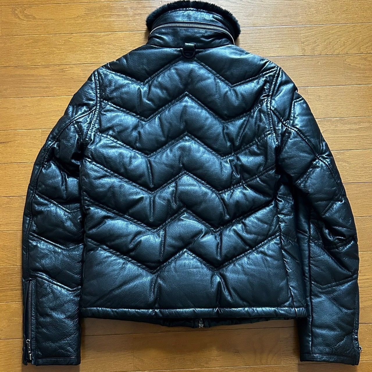 Yasuyuki Ishii Yasuyuki Ishii Leather Down Jacket Size US M / EU 48-50 / 2 - 2 Thumbnail