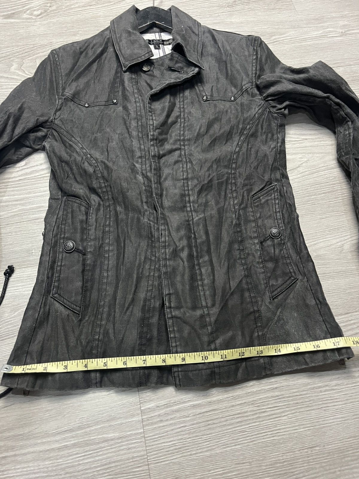 Japanese Brand Y2k Schlussel 14th addiction lgb style waxed Jacket Size M / US 6-8 / IT 42-44 - 8 Thumbnail