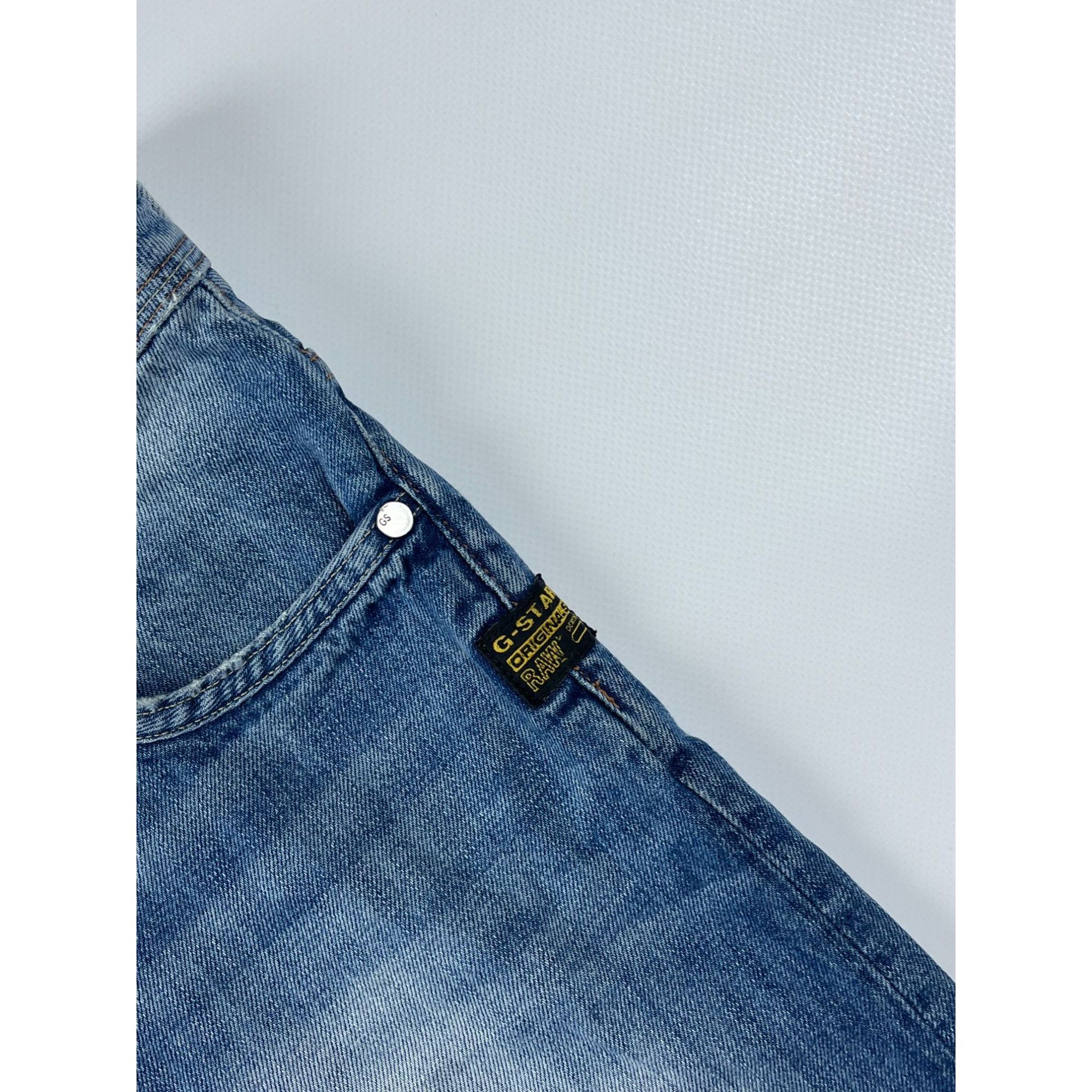 G-Star × Vintage G-Star Raw Faded Distressed Vintage Jean 33x32 Size US 33 - 5 Thumbnail