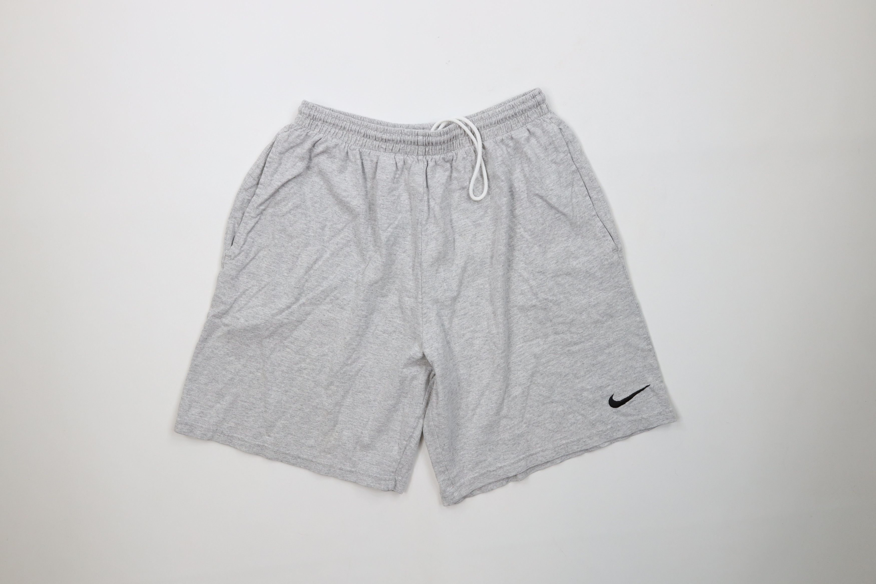 Nike Vintage 90s Nike Scott Mini Swoosh Above Knee Shorts Gray Size US 34 / EU 50 - 1 Thumbnail