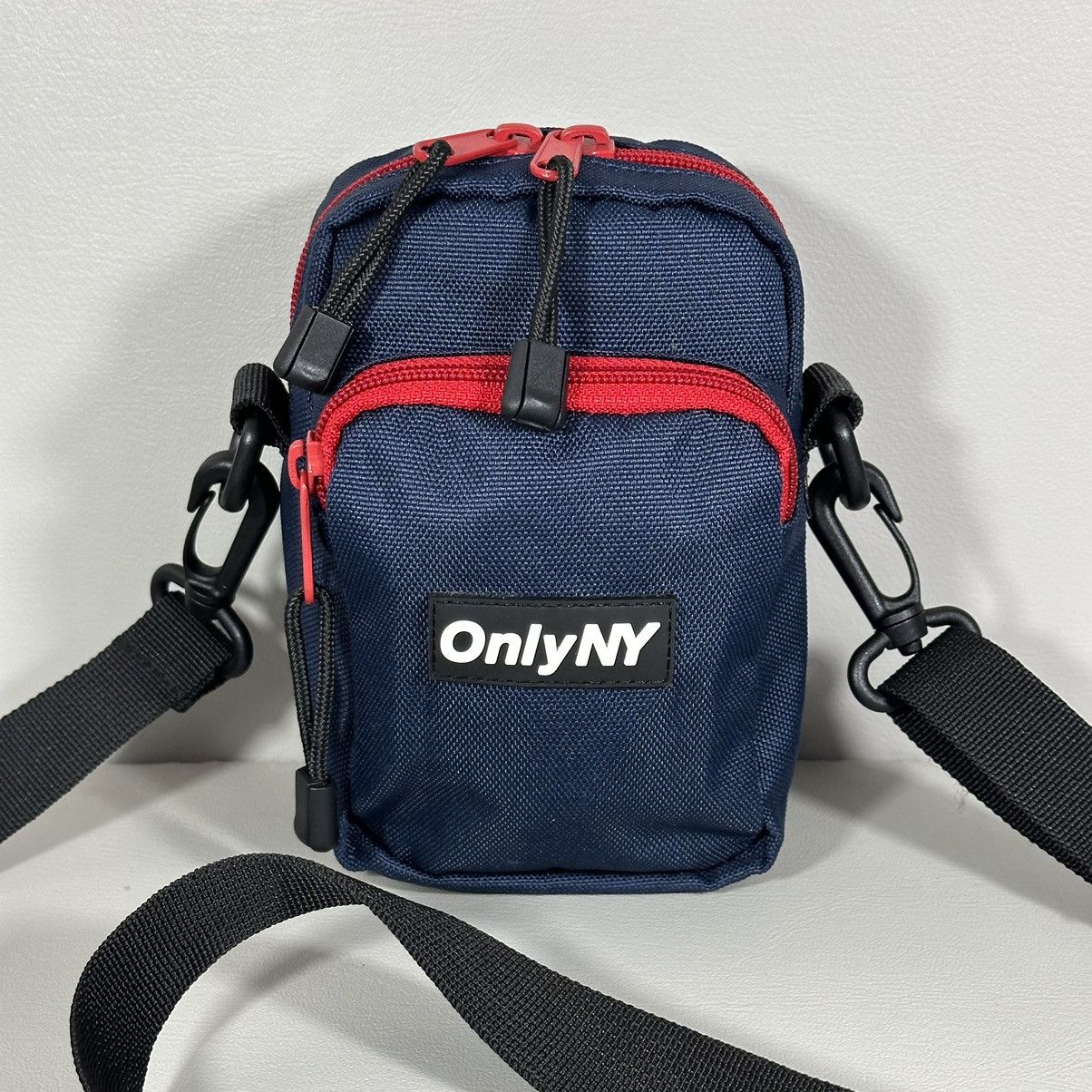 Only Ny Compact Camera Crossbody Navy Red Cordura Bag in Blue, Men's