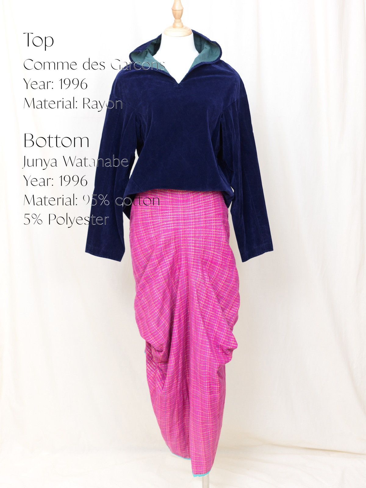 Junya Watanabe Junya Watanabe | SS1997 Magenta Glossy Skirt Size 26" / US 2 / IT 38 - 4 Thumbnail