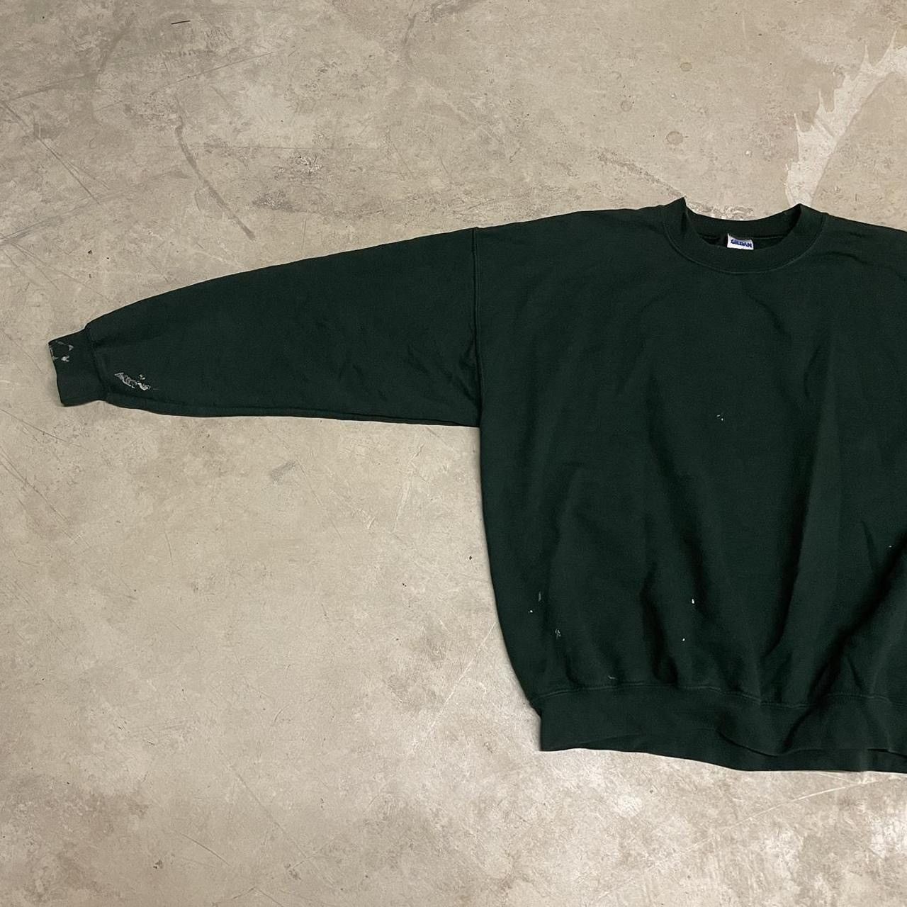 Vintage Vintage 90’s Forest Green Painters Blank Sweatshirt Size US L / EU 52-54 / 3 - 2 Thumbnail