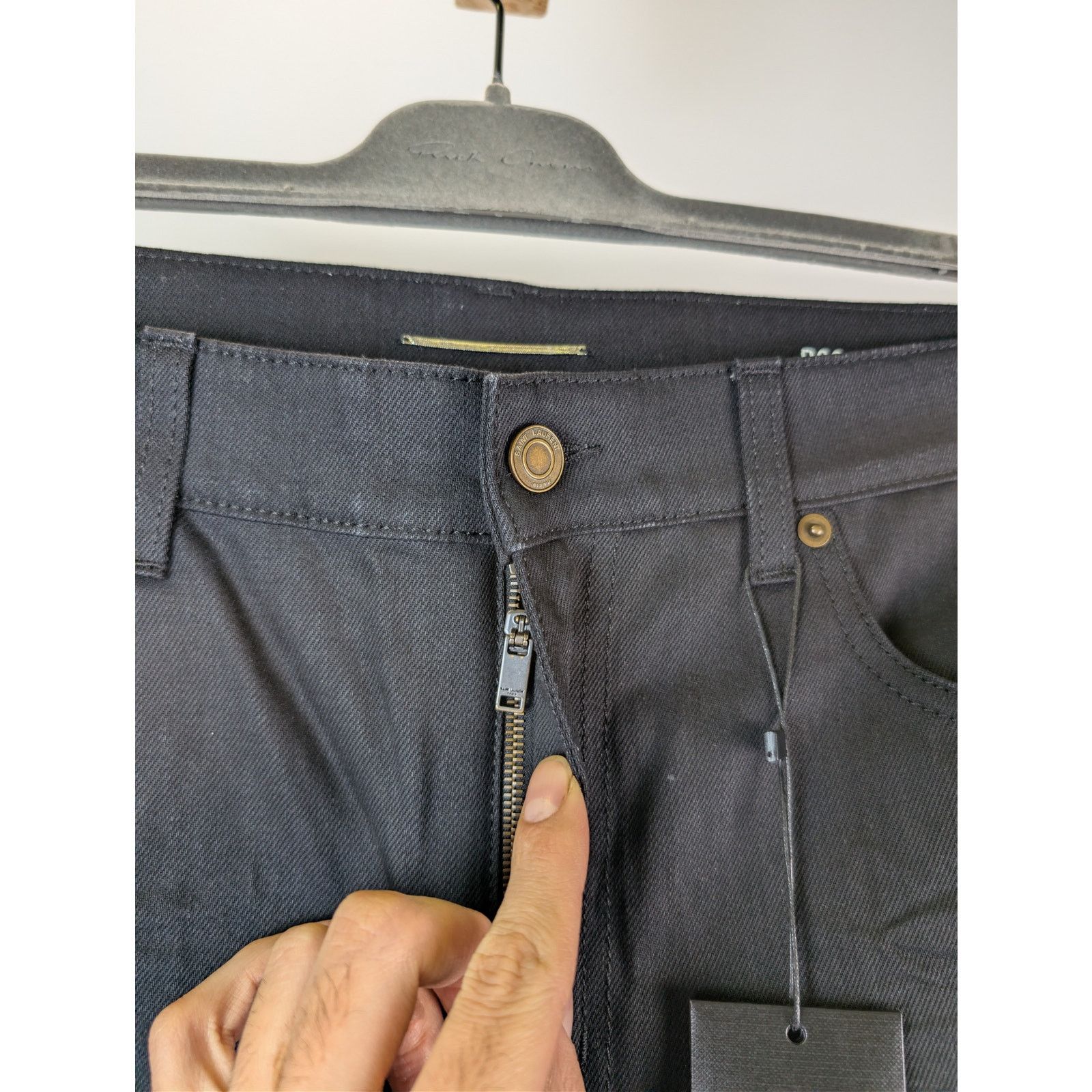 Saint Laurent Paris o1rshd1 Q:2 / Slim Fit Jean Denim in Black Size US 36 / EU 52 - 6 Thumbnail