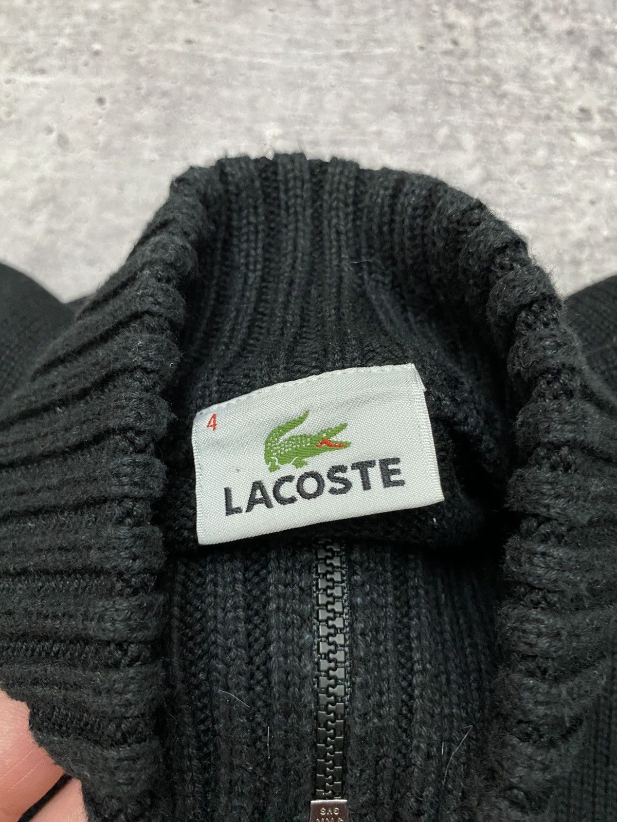 Lacoste × Vintage Lacoste Vintage Zip Sweater Size US M / EU 48-50 / 2 - 9 Thumbnail
