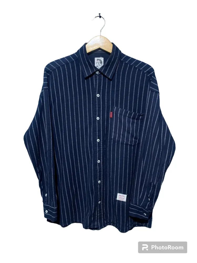 The Real McCoy's Mccoy x Minion Made strip button up shirt Size US XL / EU 56 / 4 - 1 Thumbnail