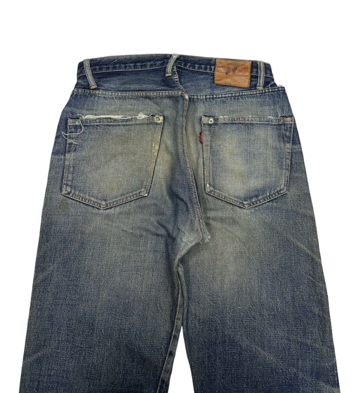 Denime VINTAGE DENIME REDLINE SELVEDGE DISTRESSED DENIM JEANS Size US 30 / EU 46 - 8 Thumbnail