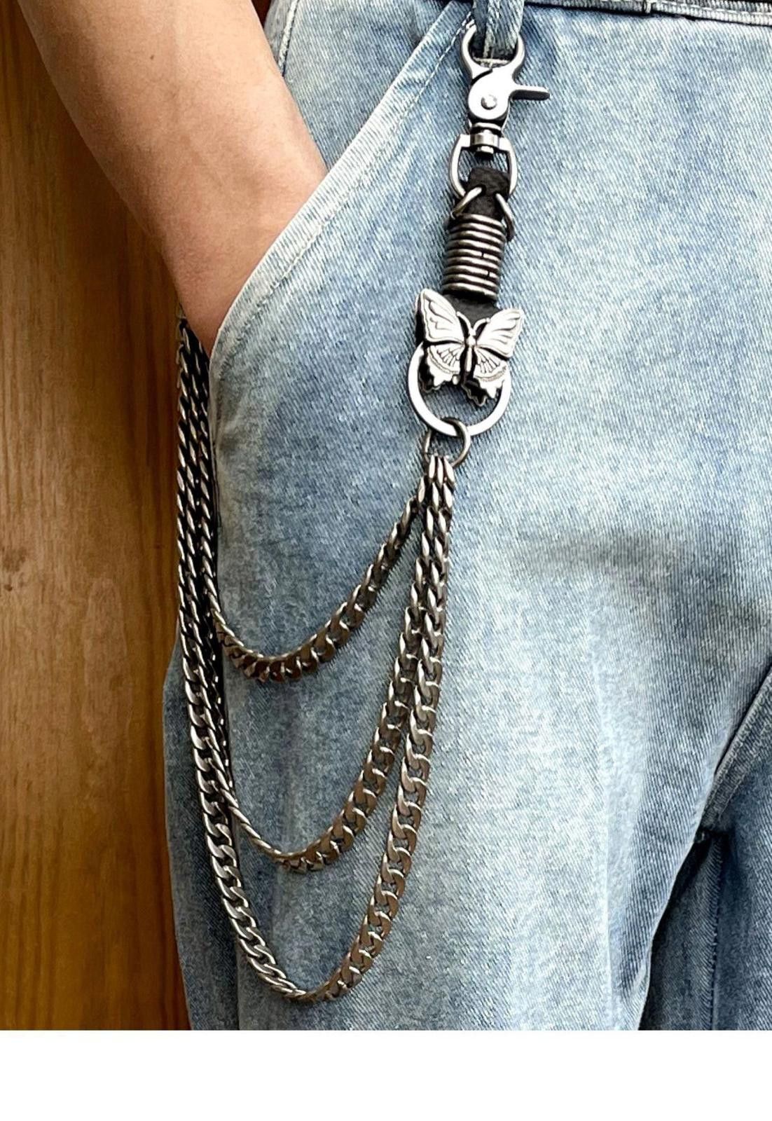 Jewelry Chain Wallet Chain Skull Keychain Size ONE SIZE - 3 Thumbnail