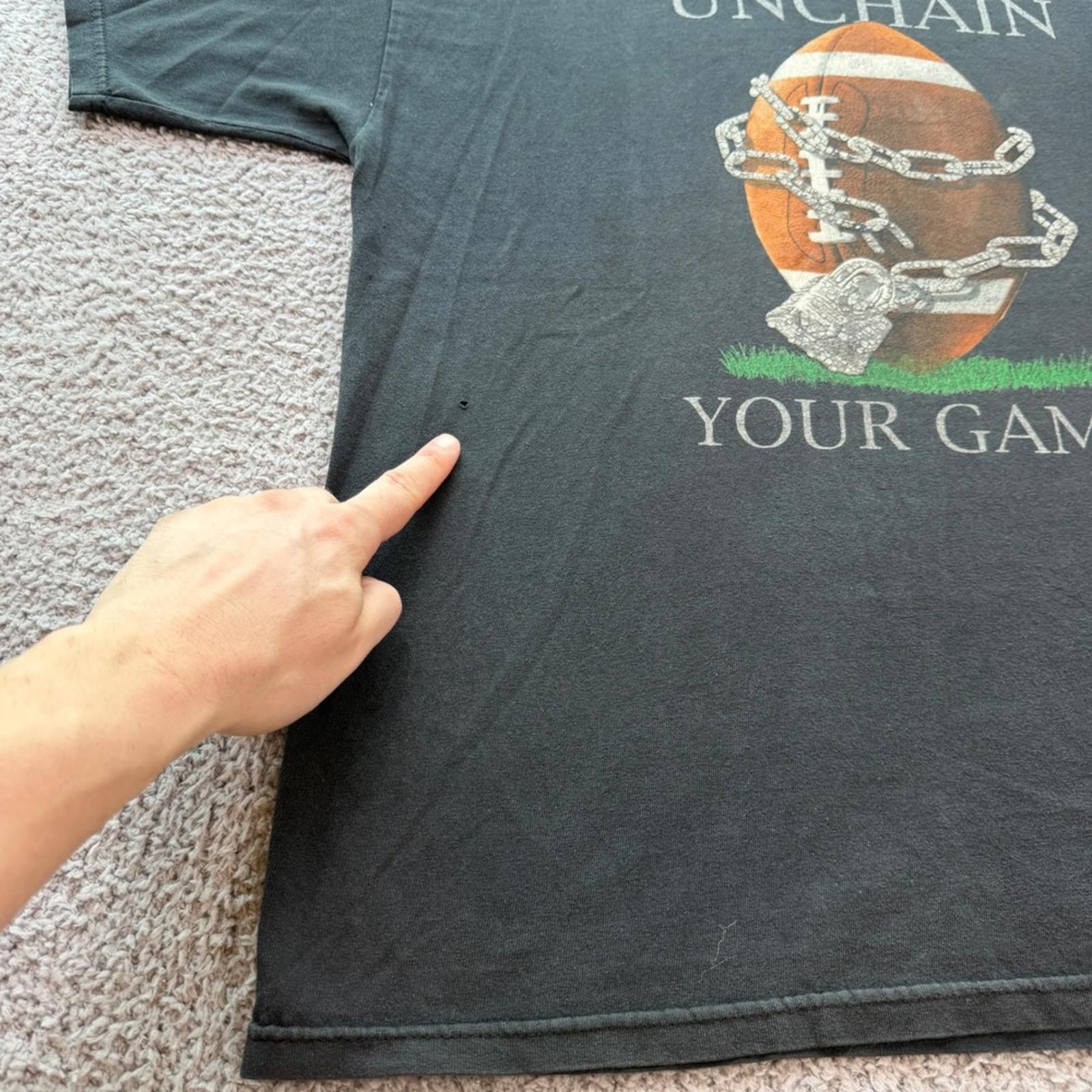 Athletic Works Vintage Russell Athletic Unchain Your Game Football Graphic Size US XL / EU 56 / 4 - 6 Thumbnail