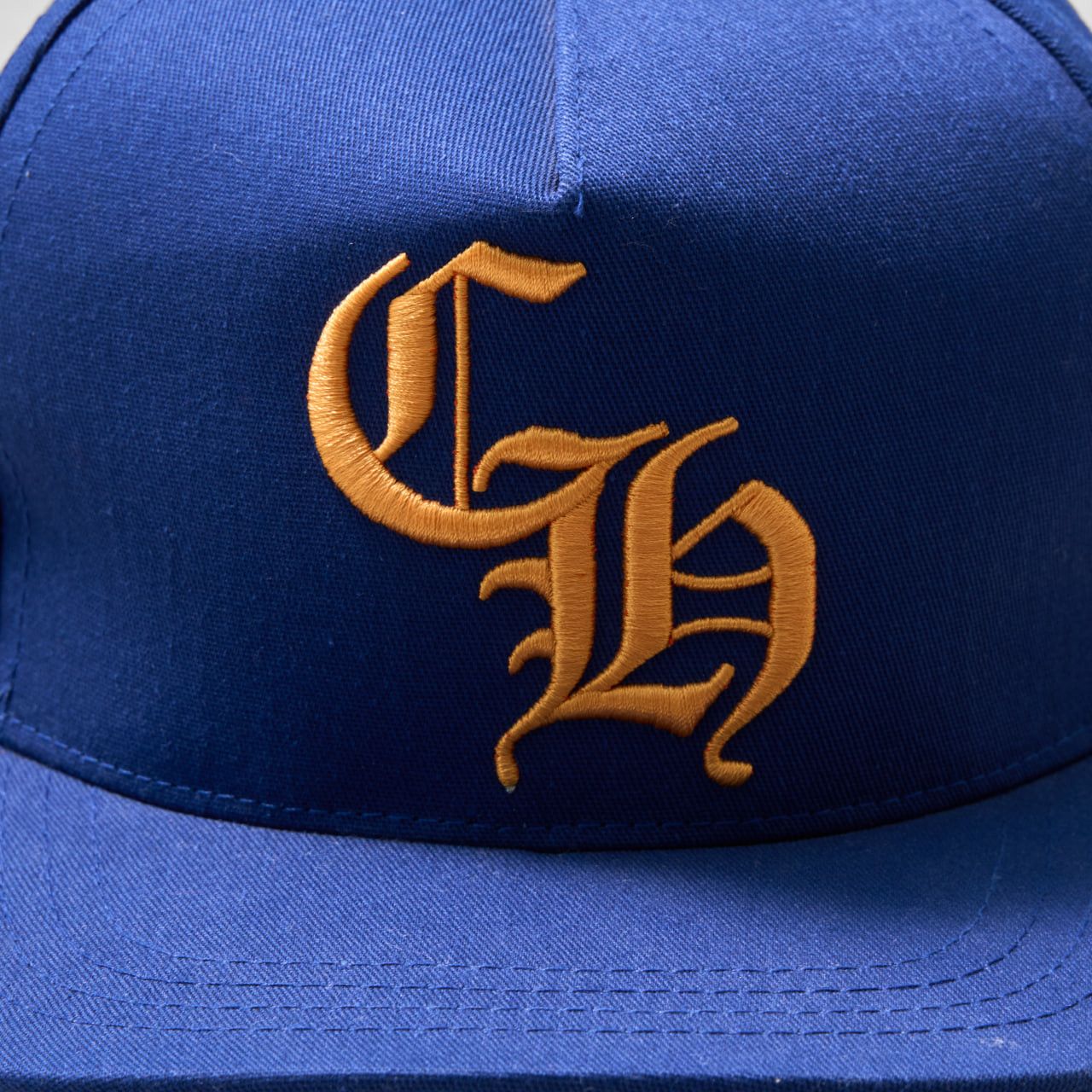 Chrome Hearts CHROME HEARTS CH Leather Patch Baseball Cap BLUE/ORANGE Size ONE SIZE - 3 Thumbnail
