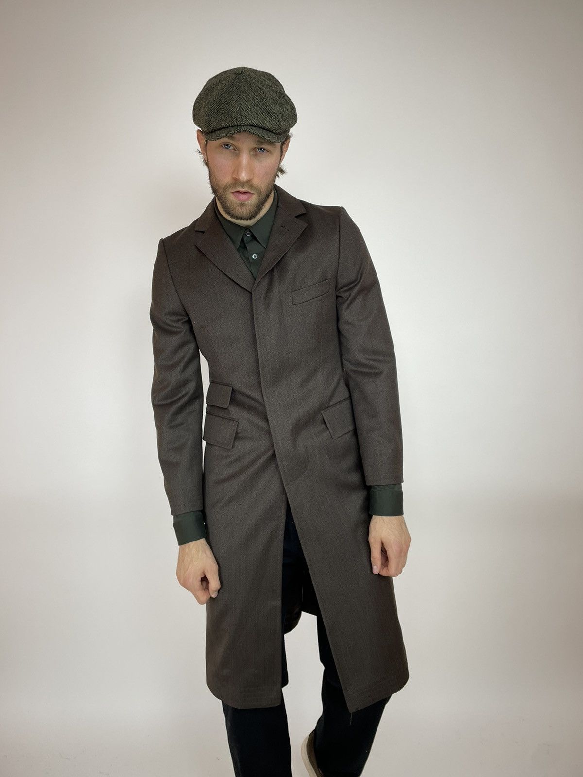 Other DOLZER Wool Coat Slim fit VITALE BARBERIS CANONICO FABRIC Size US S / EU 44-46 / 1 - 9 Thumbnail