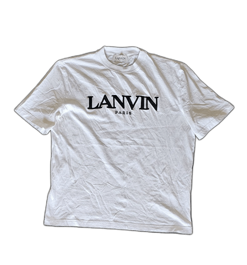Lanvin Lanvin White Embroidered Short Sleeve T-Shirt Size US S / EU 44-46 / 1 - 1 Thumbnail