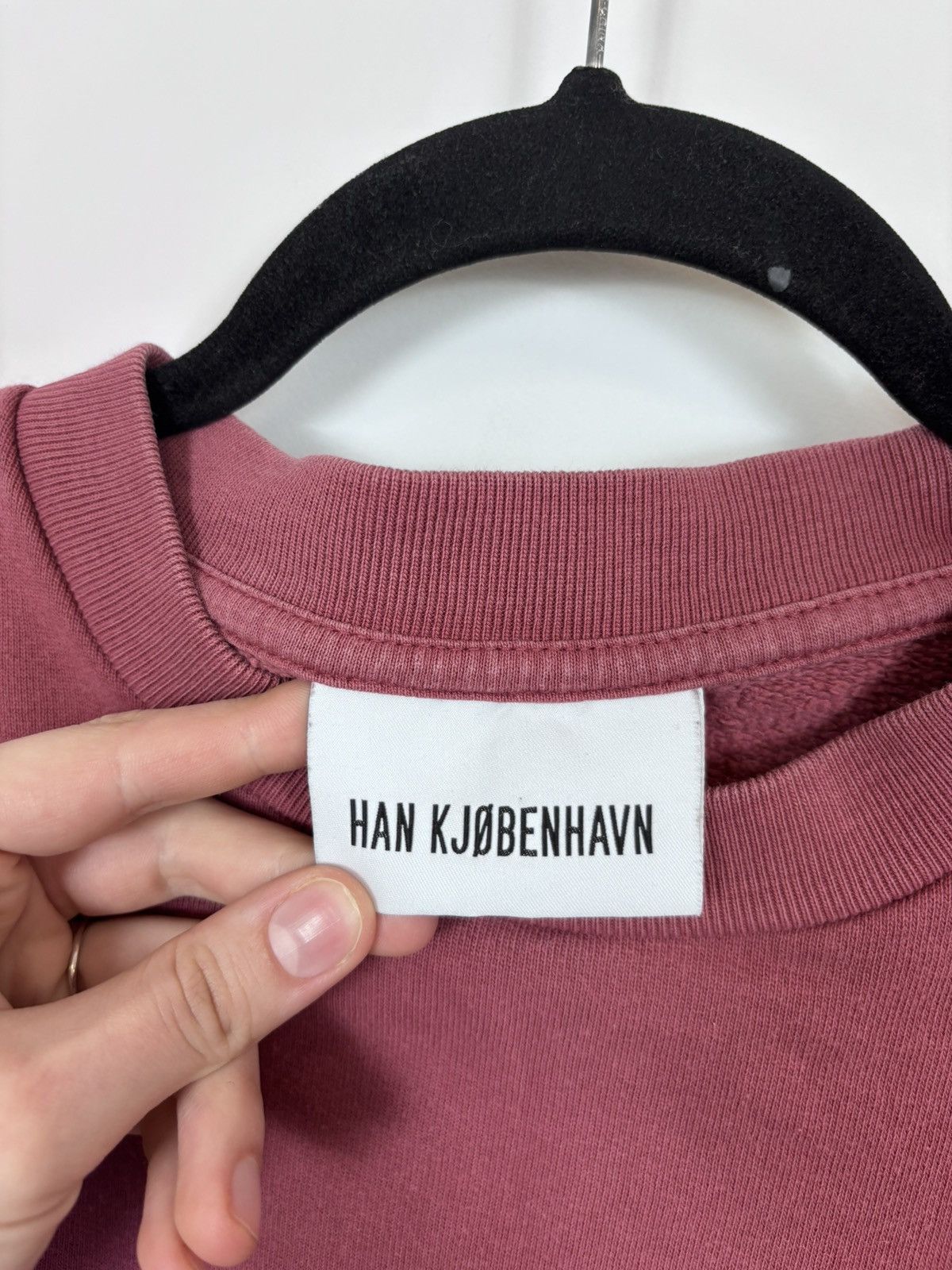 Han Kjobenhavn Han Kjobenhavn Men’s SS21 Big Embroidered Logo Sweatshirt Size US M / EU 48-50 / 2 - 8 Thumbnail