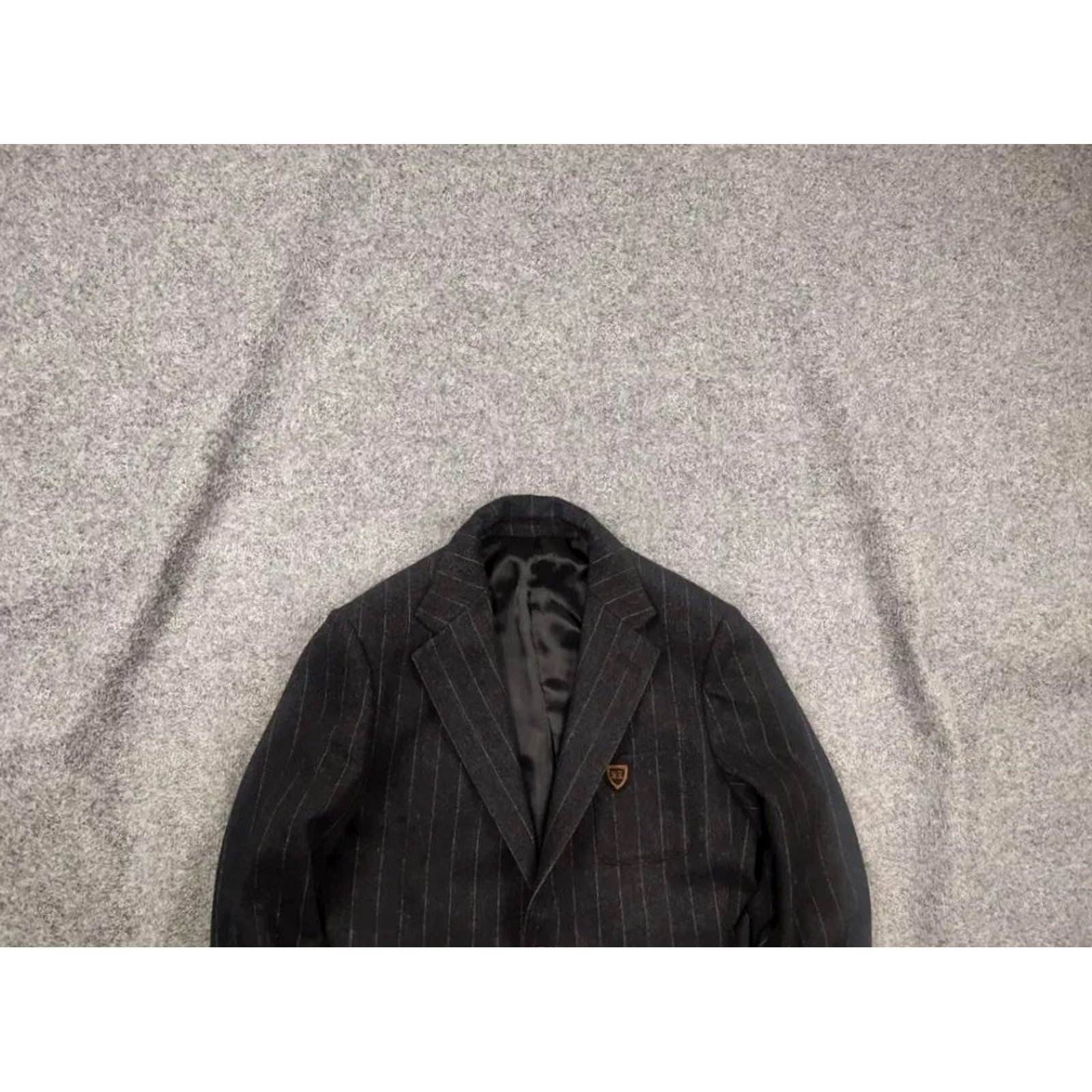 Polo Ralph Lauren VINTAGE Polo Ralph Lauren Black Wool Blend Pin Stripe Sports Blazer Jacket M Men XS? Size US M / EU 48-50 / 2 - 2 Thumbnail